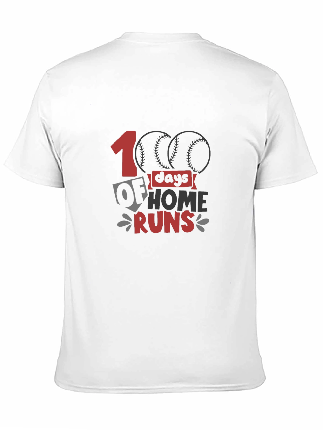 100 Days of Home Runs Baseball T-Shirt