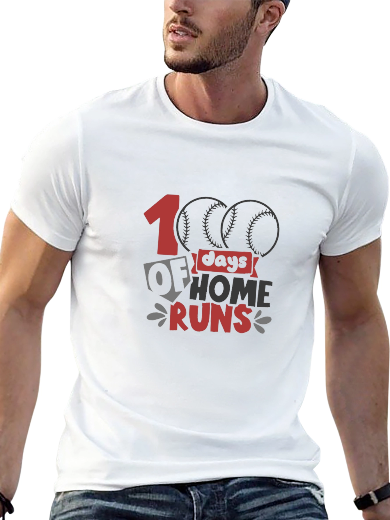 100 Days of Home Runs Baseball T-Shirt