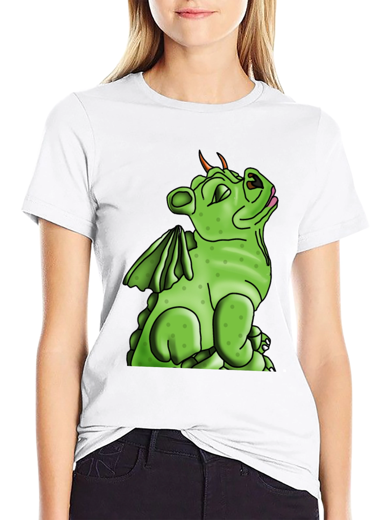 Green Dragon Graphic T-Shirt - Fantasy Creature Tee