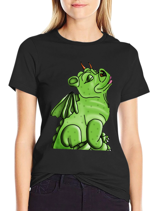Green Dragon Graphic T-Shirt - Fantasy Creature Tee