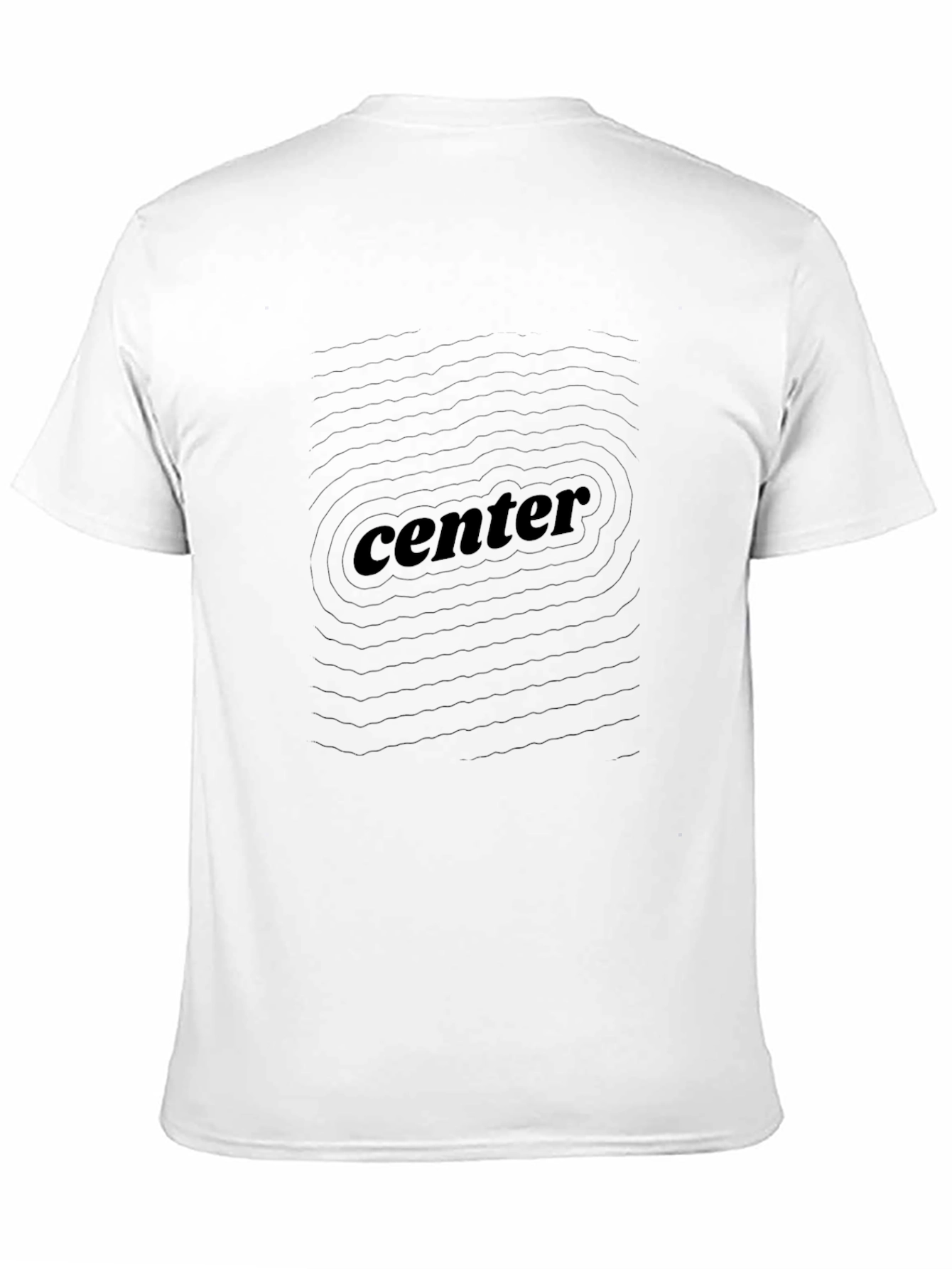 Center Graphic Black T-Shirt