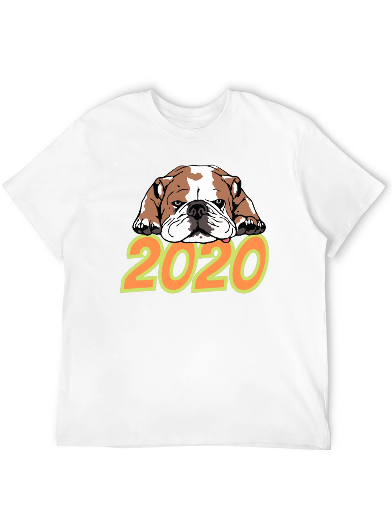 Bulldog 2020 Graphic Tee - Black Crew Neck