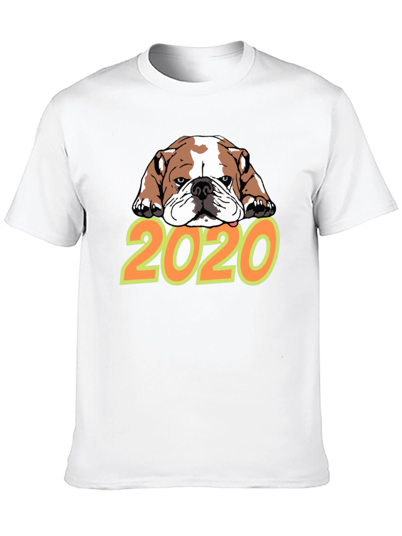 Bulldog 2020 Graphic Tee - Black Crew Neck