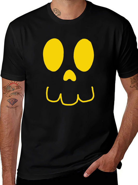 Spooky Face Graphic T-Shirt - Halloween Fun
