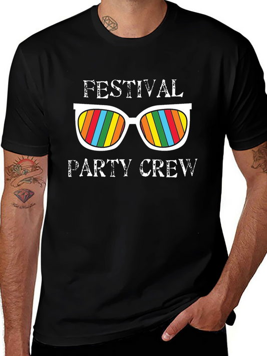 Festival Party Crew Graphic T-Shirt