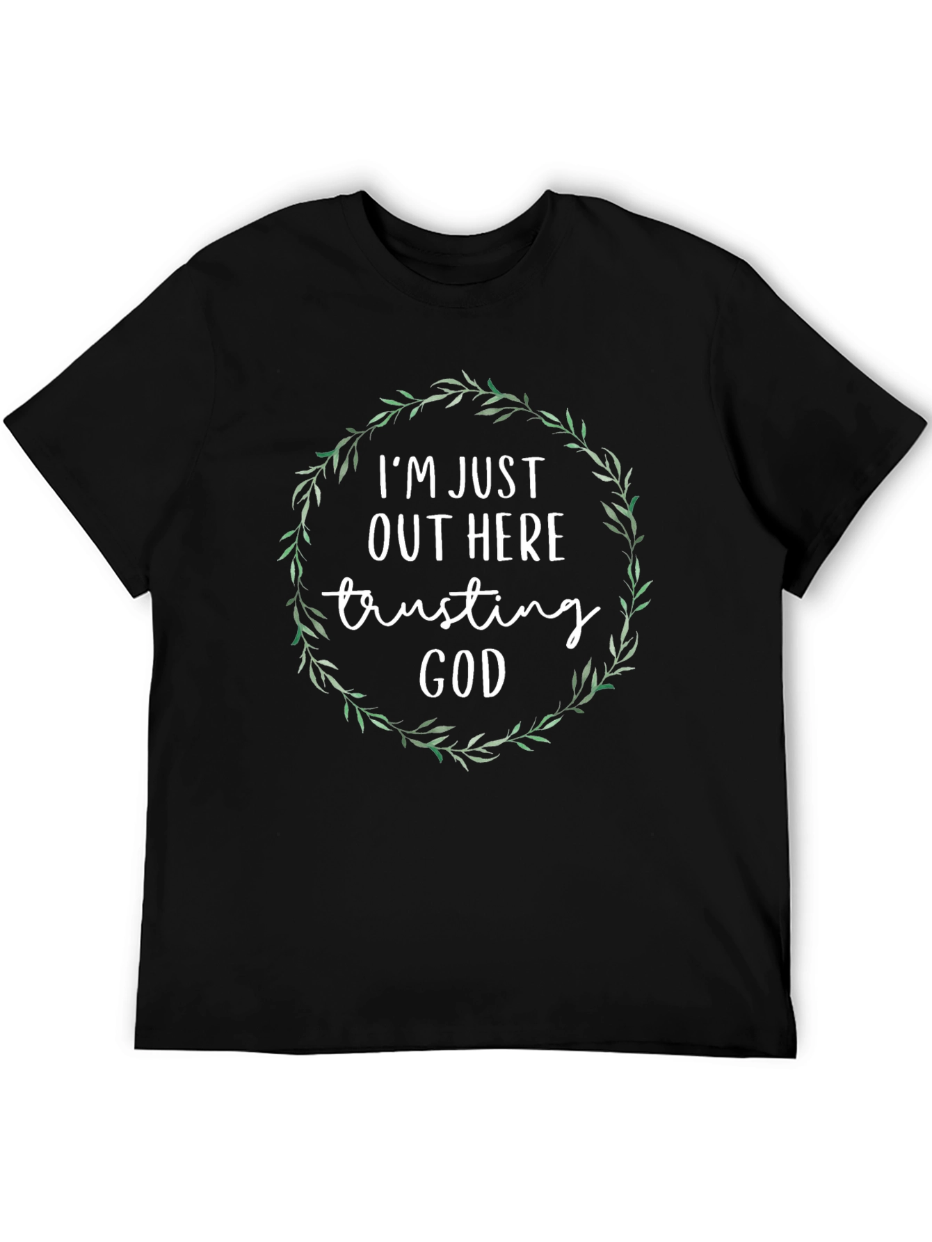 Trusting God Graphic Tee - Black