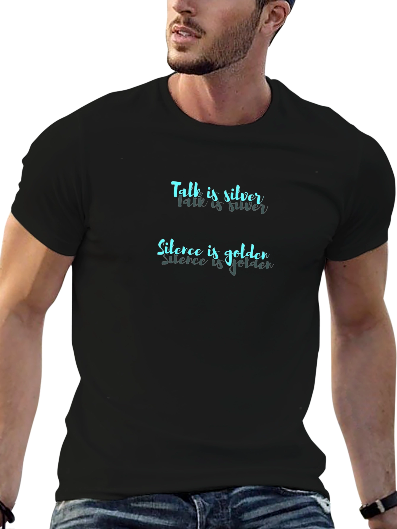 Talk is Silver Silence is Golden Graphic Tee