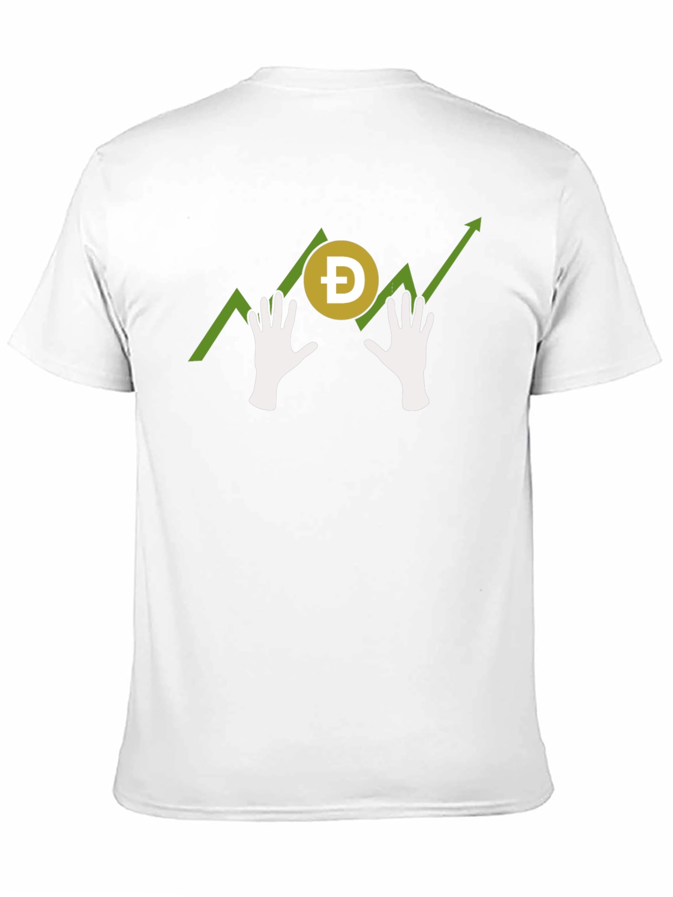 Doge Hodl Hands T-Shirt - Crypto Meme Tee
