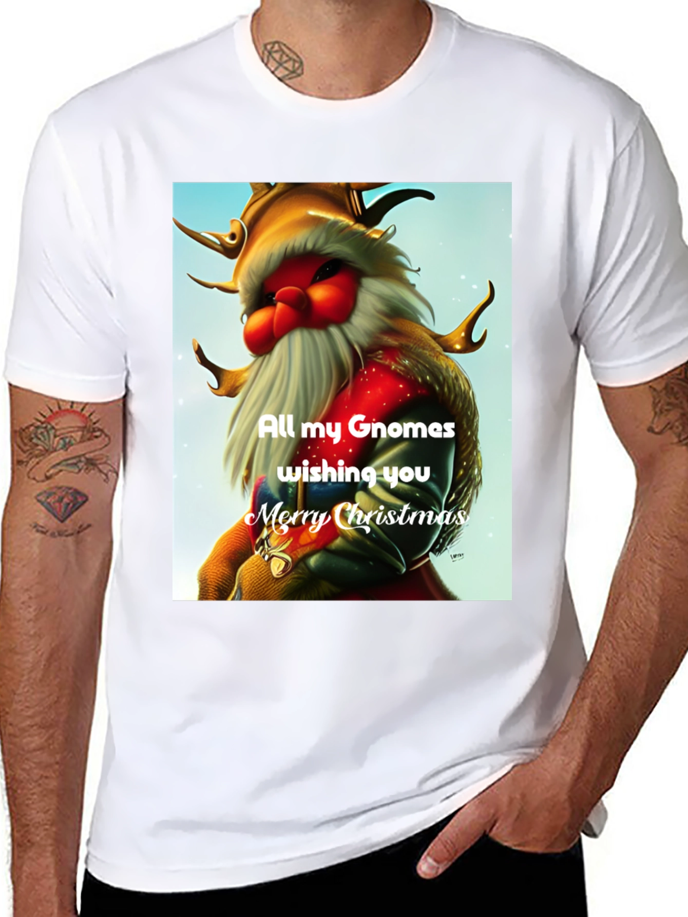 Gnomes Christmas T-Shirt: Holiday Wishes