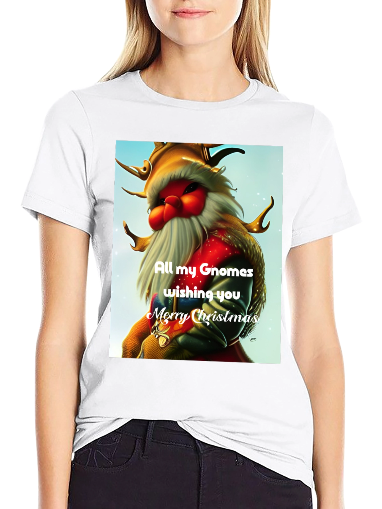 Gnomes Christmas T-Shirt: Holiday Wishes