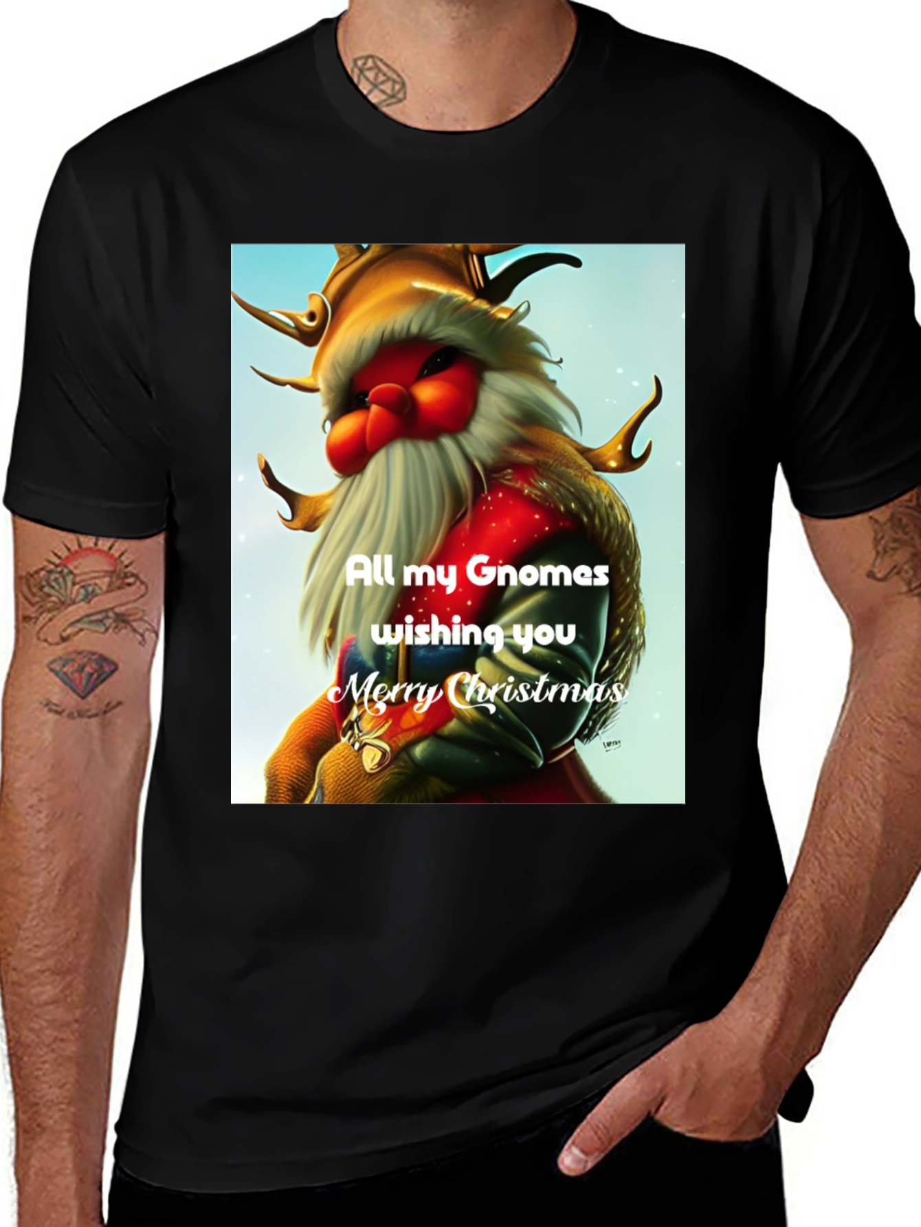 Gnomes Christmas T-Shirt: Holiday Wishes