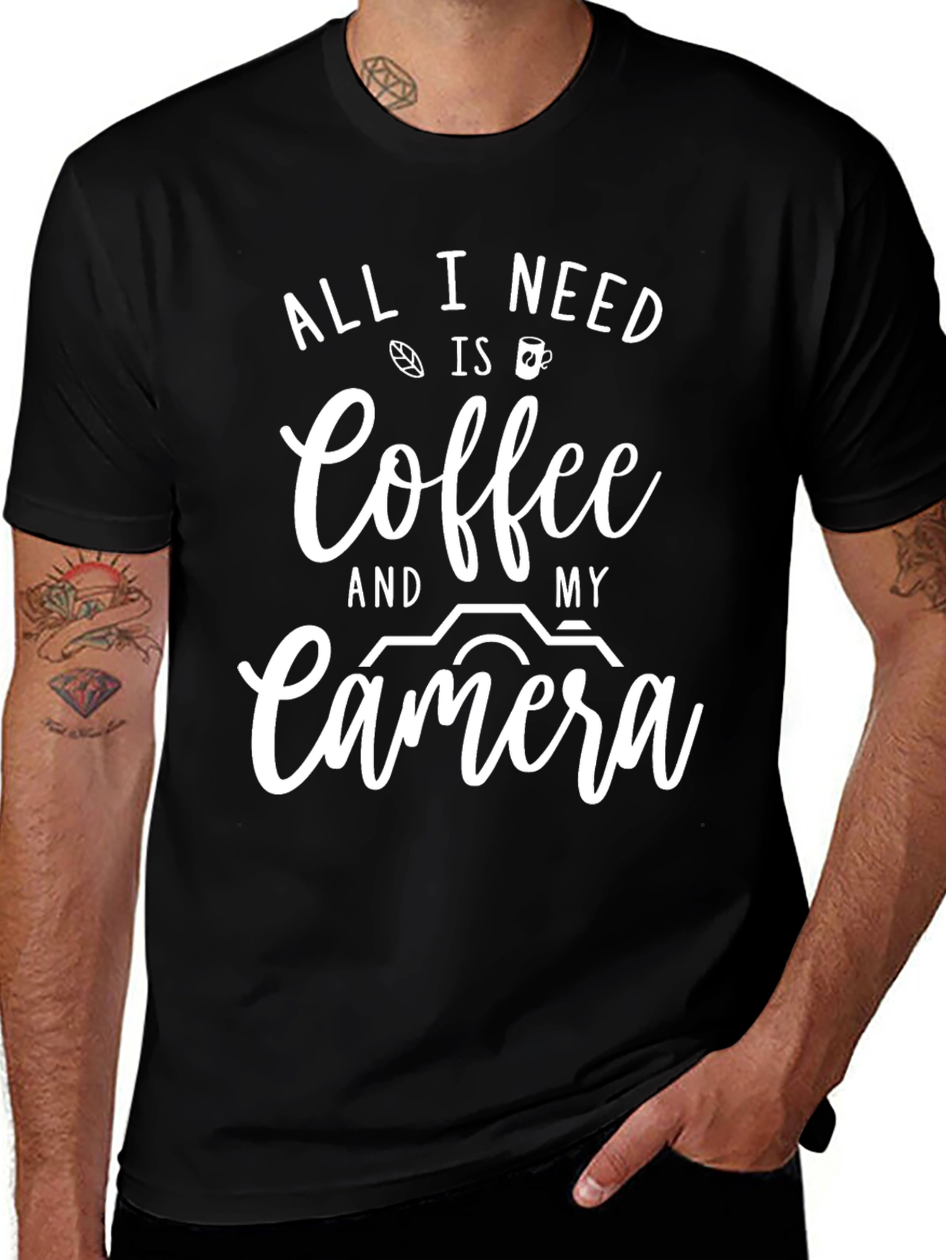 Coffee & Camera Graphic Tee - Photographers Must-Have
