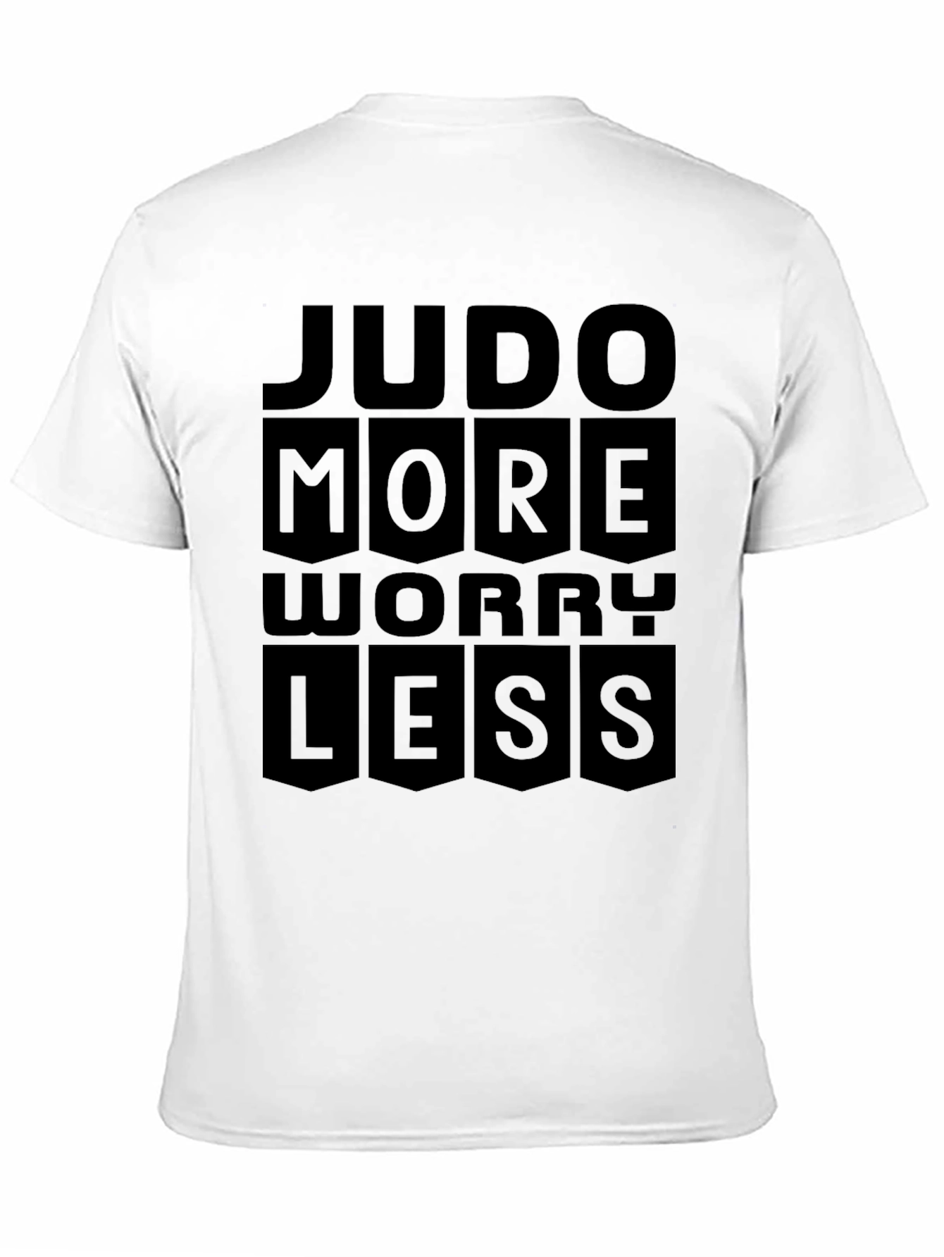 Judo More Worry Less Black T-Shirt