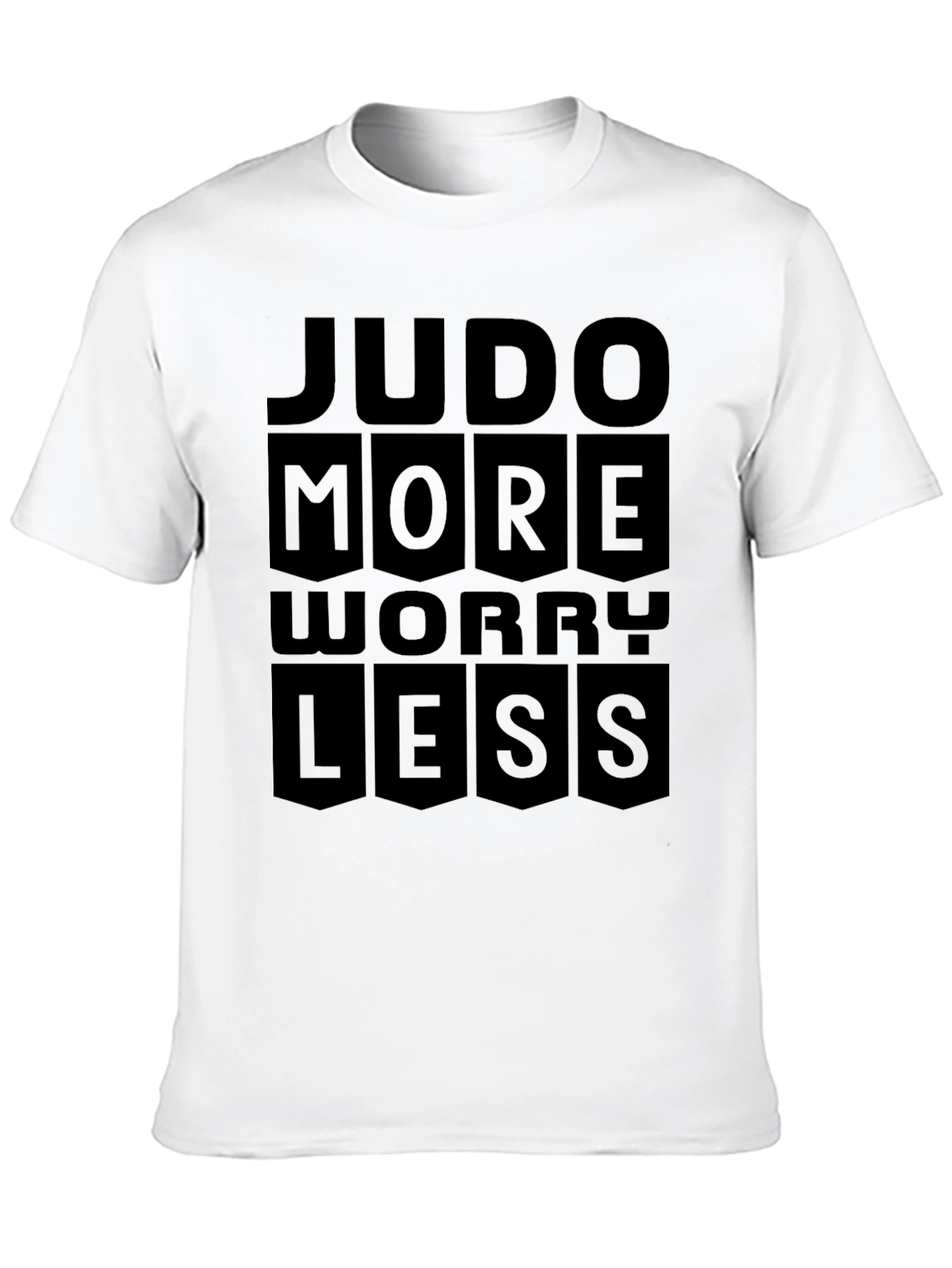Judo More Worry Less Black T-Shirt