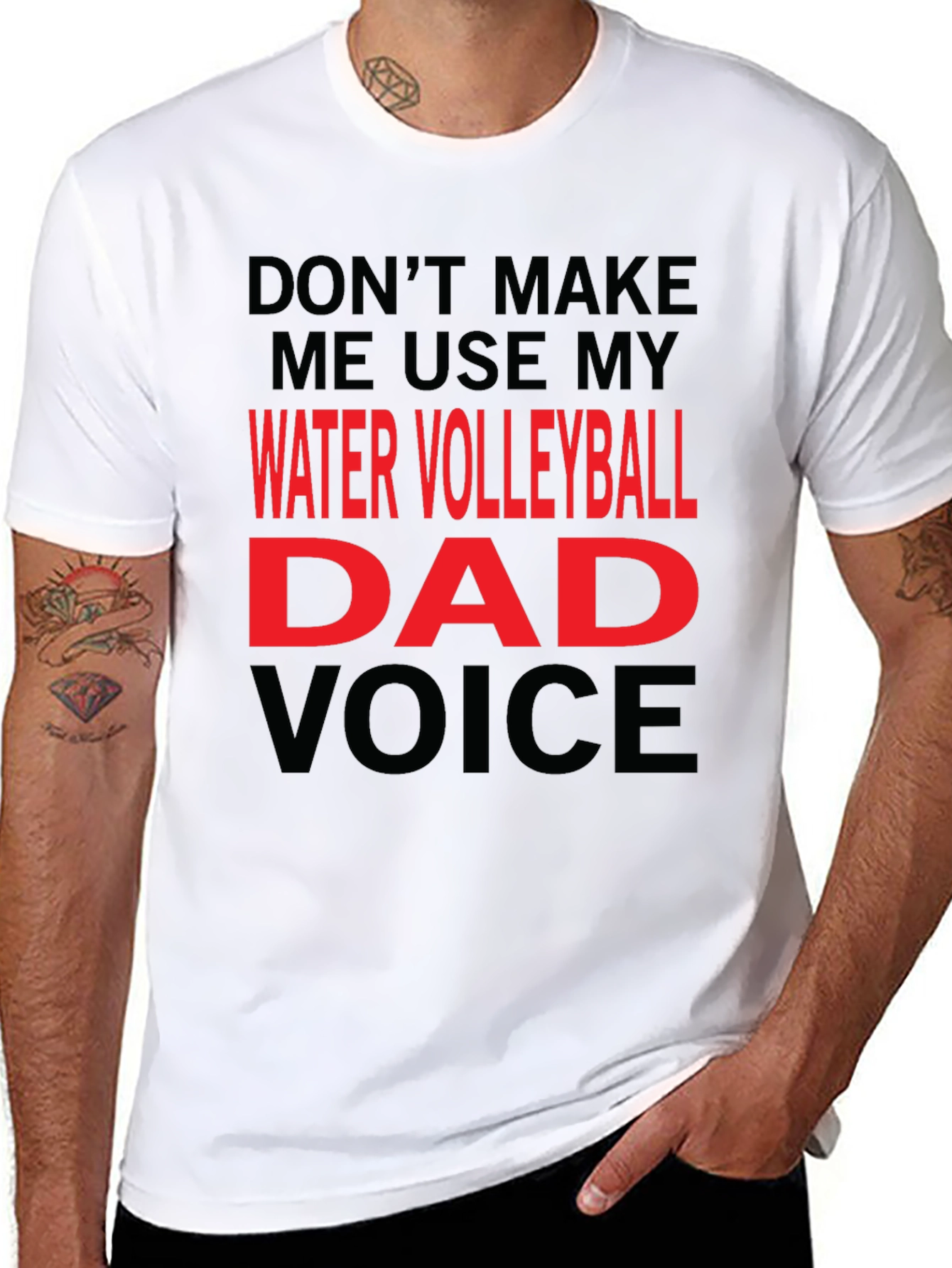 Water Volleyball Dad Voice T-Shirt