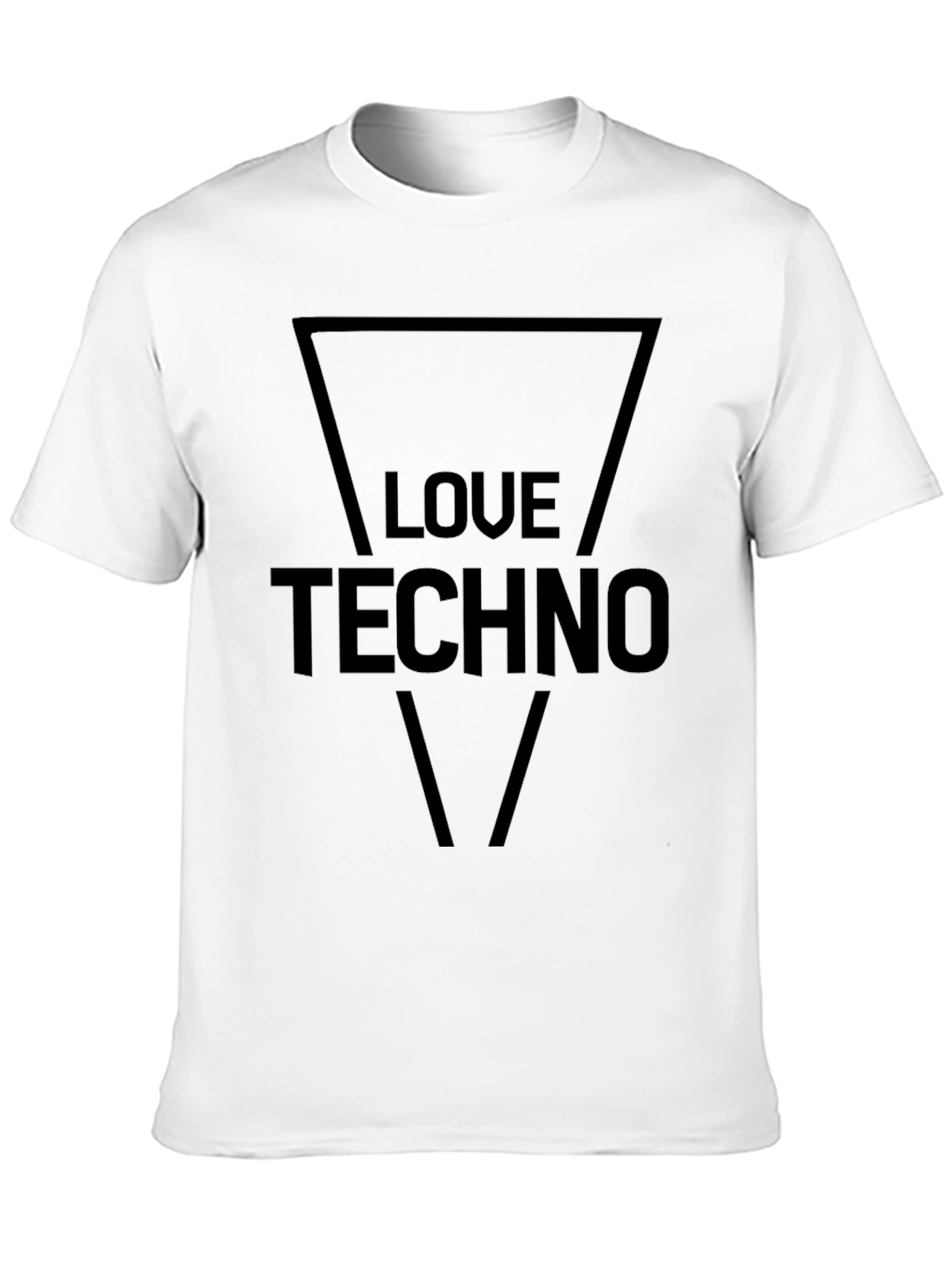 Love Techno Black Graphic Tee