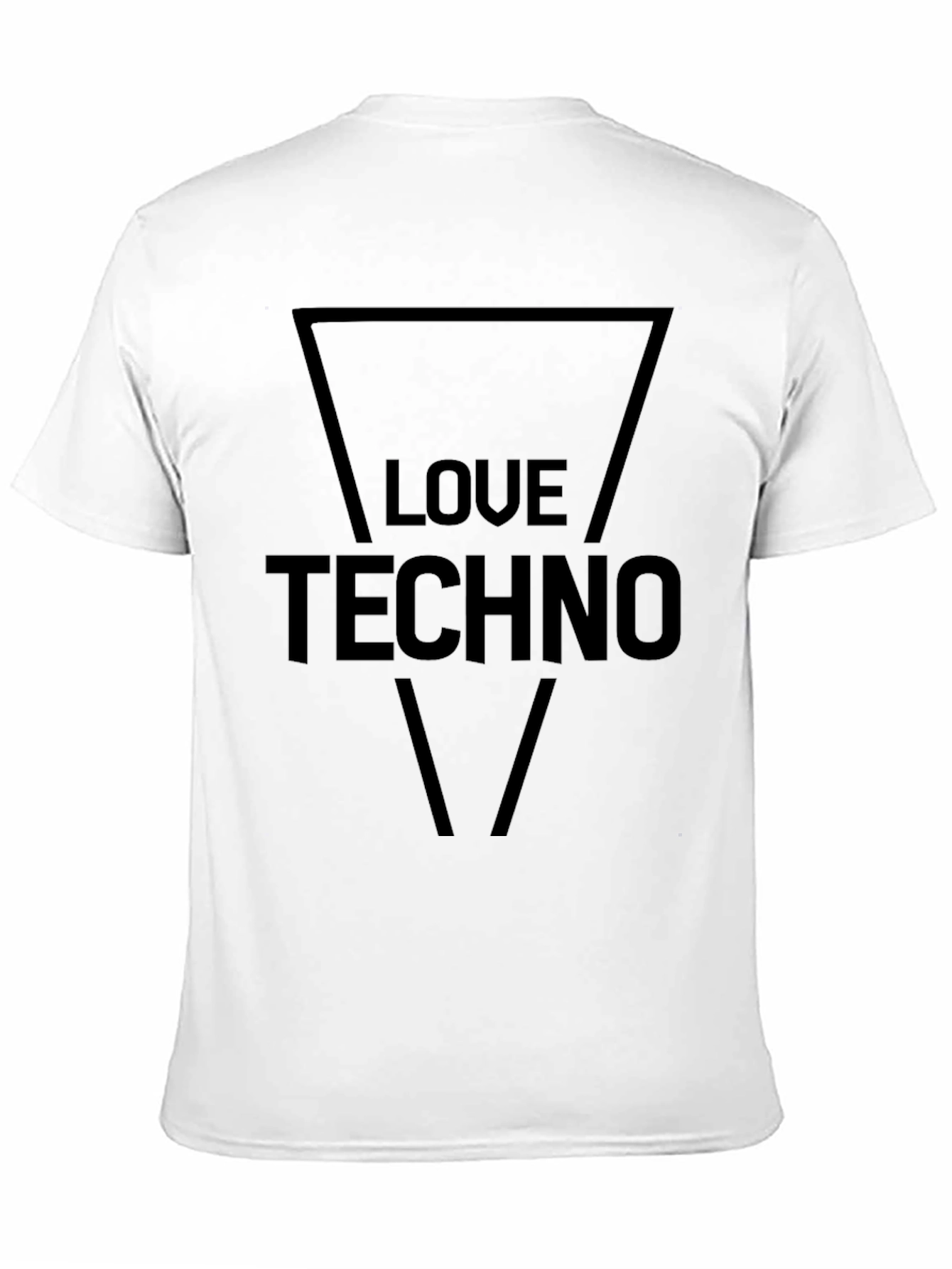 Love Techno Black Graphic Tee