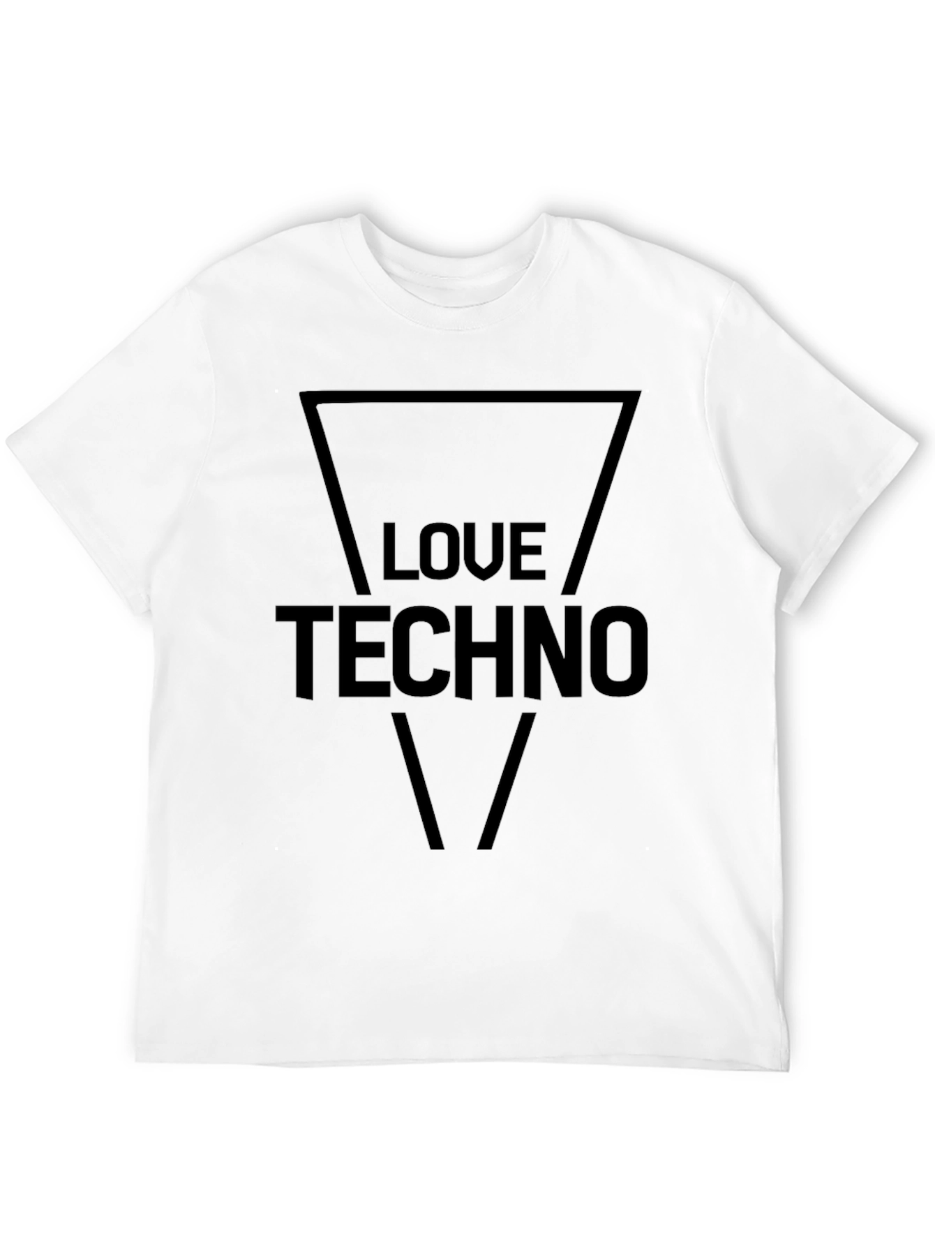 Love Techno Black Graphic Tee