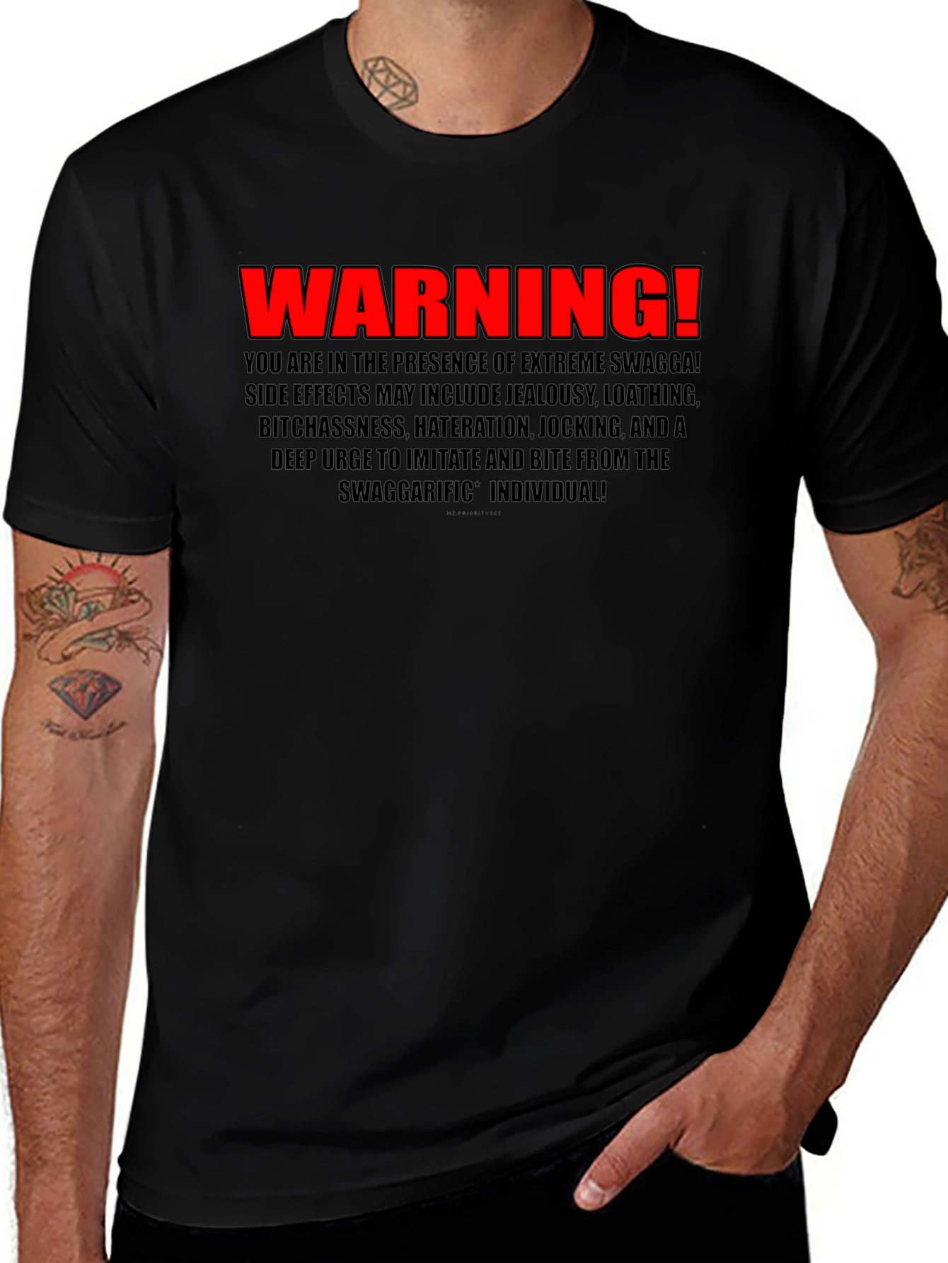 Warning! Extreme Swagga Black T-Shirt