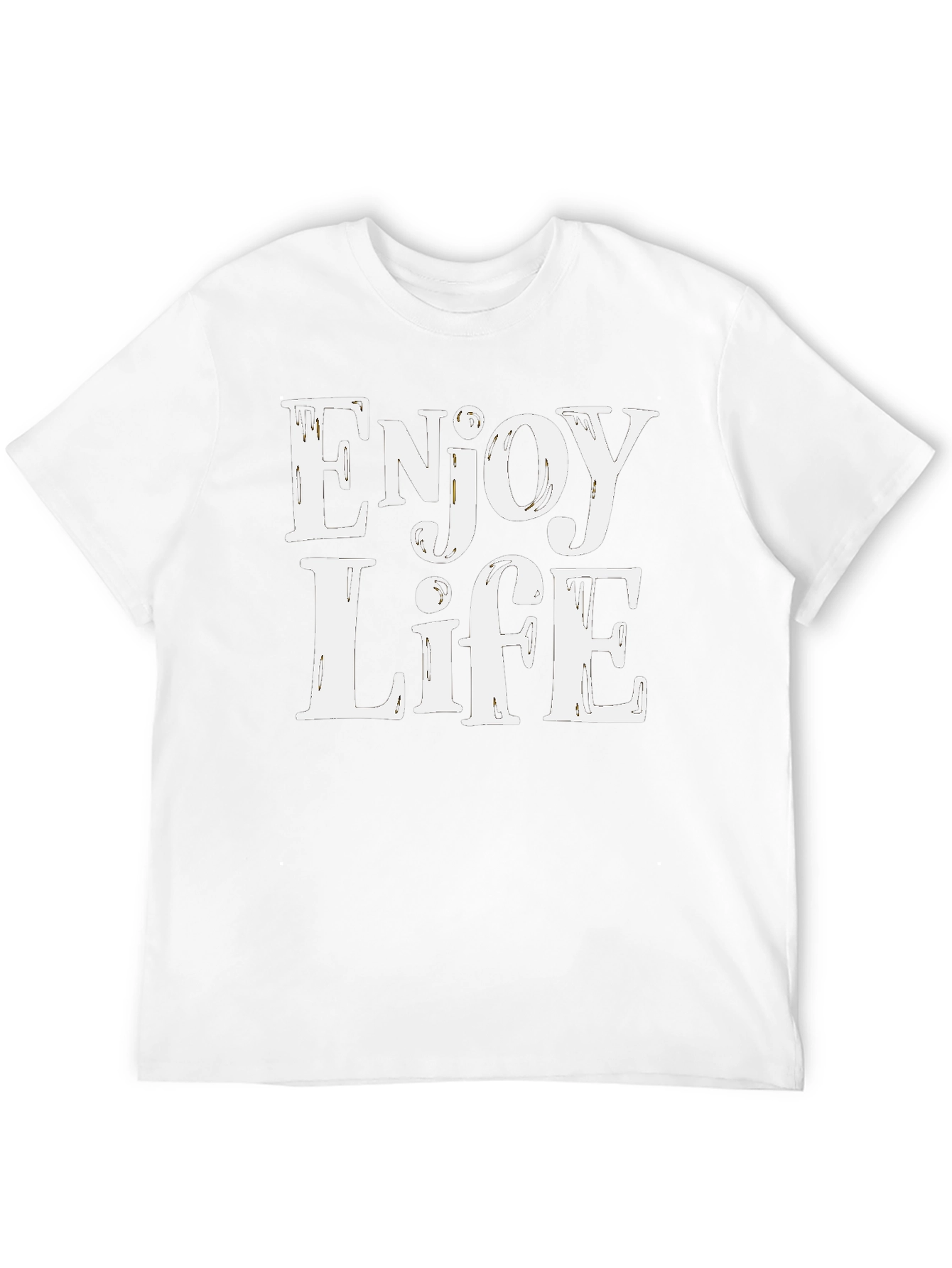 Enjoy Life Graphic Tee - Black Casual T-Shirt