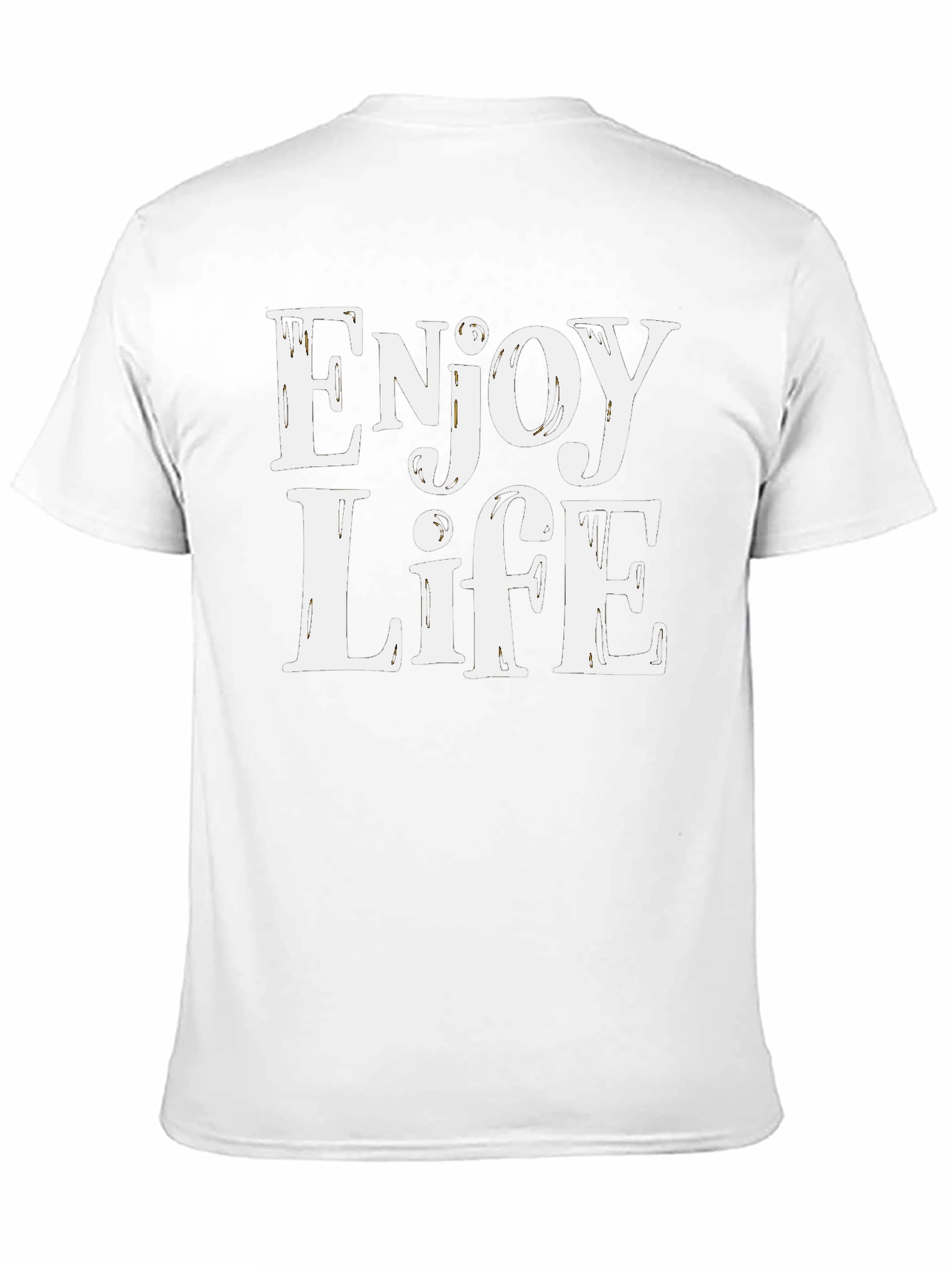 Enjoy Life Graphic Tee - Black Casual T-Shirt