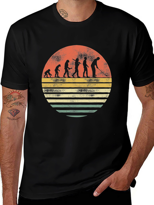 Evolution of Golf T-Shirt - Novelty Tee