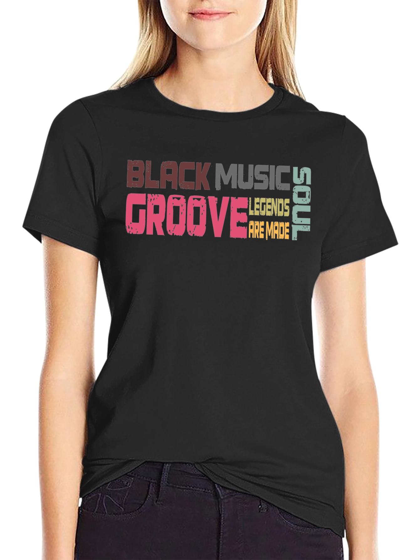 Black Music Groove Graphic T-Shirt