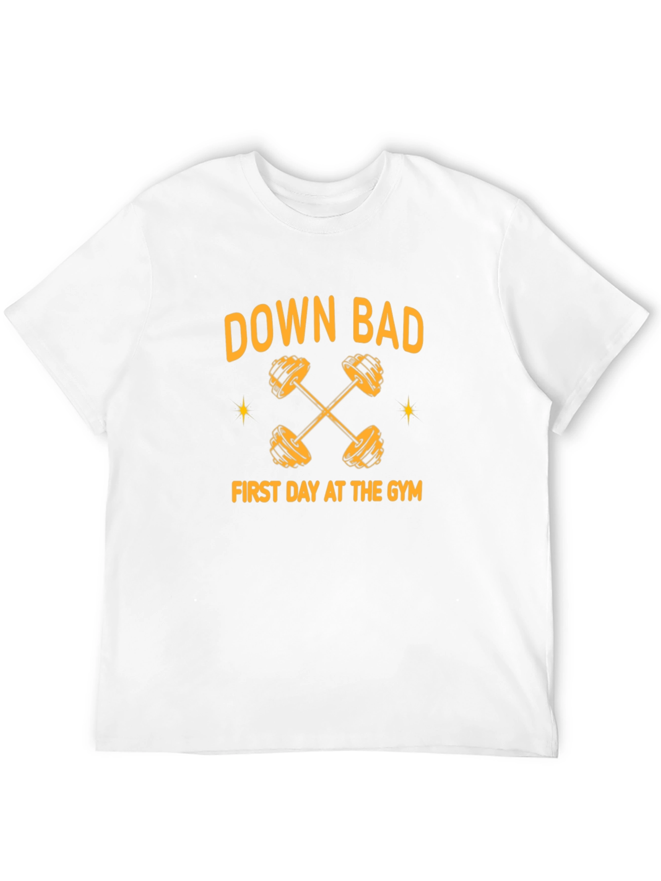 Down Bad First Day At The Gym Black T-Shirt