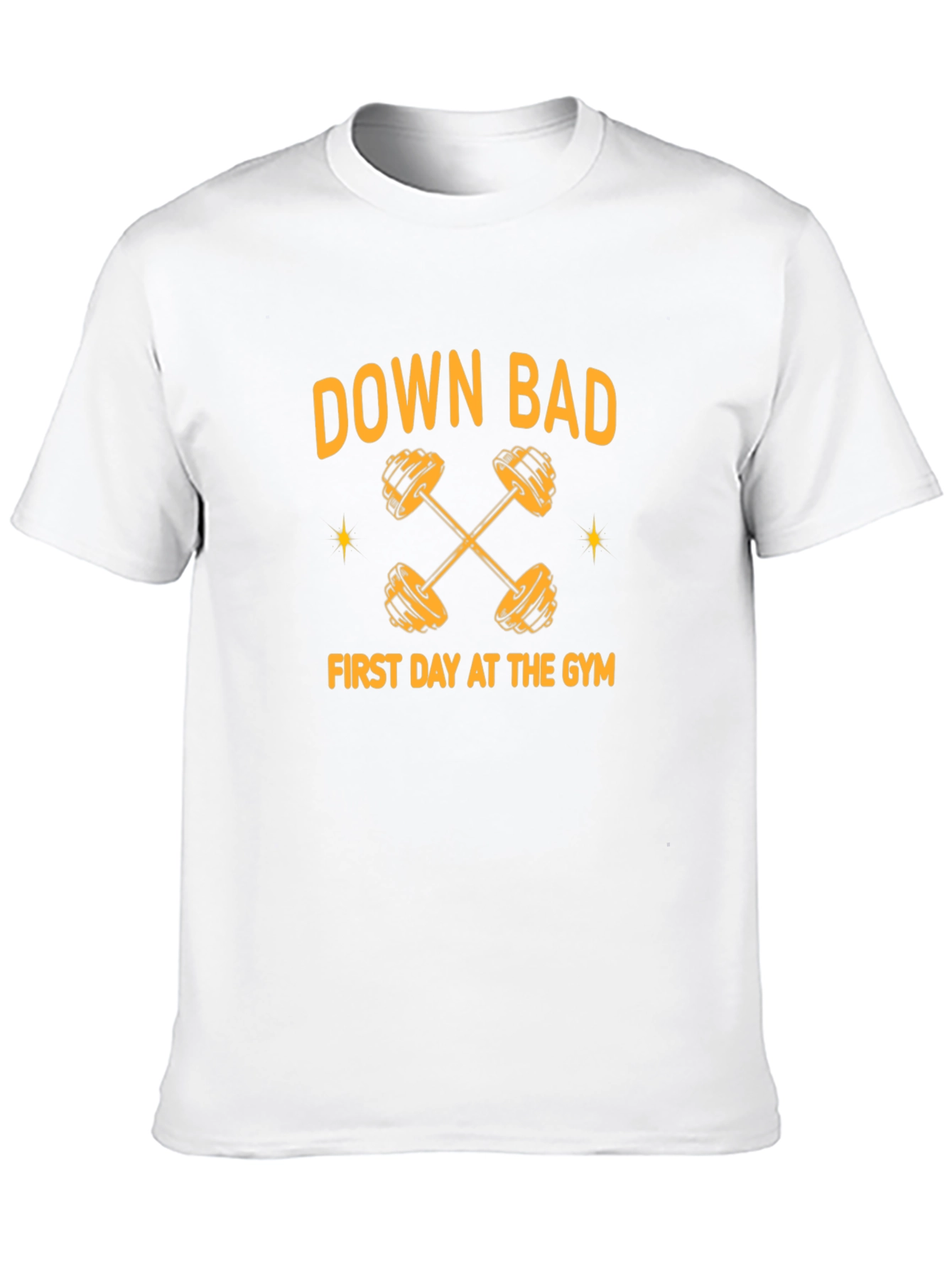 Down Bad First Day At The Gym Black T-Shirt