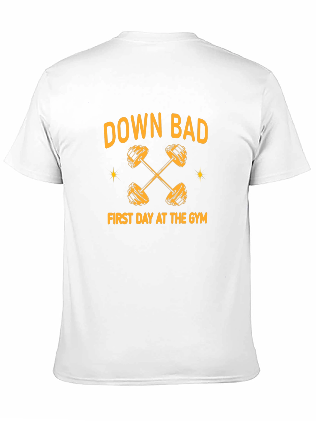 Down Bad First Day At The Gym Black T-Shirt