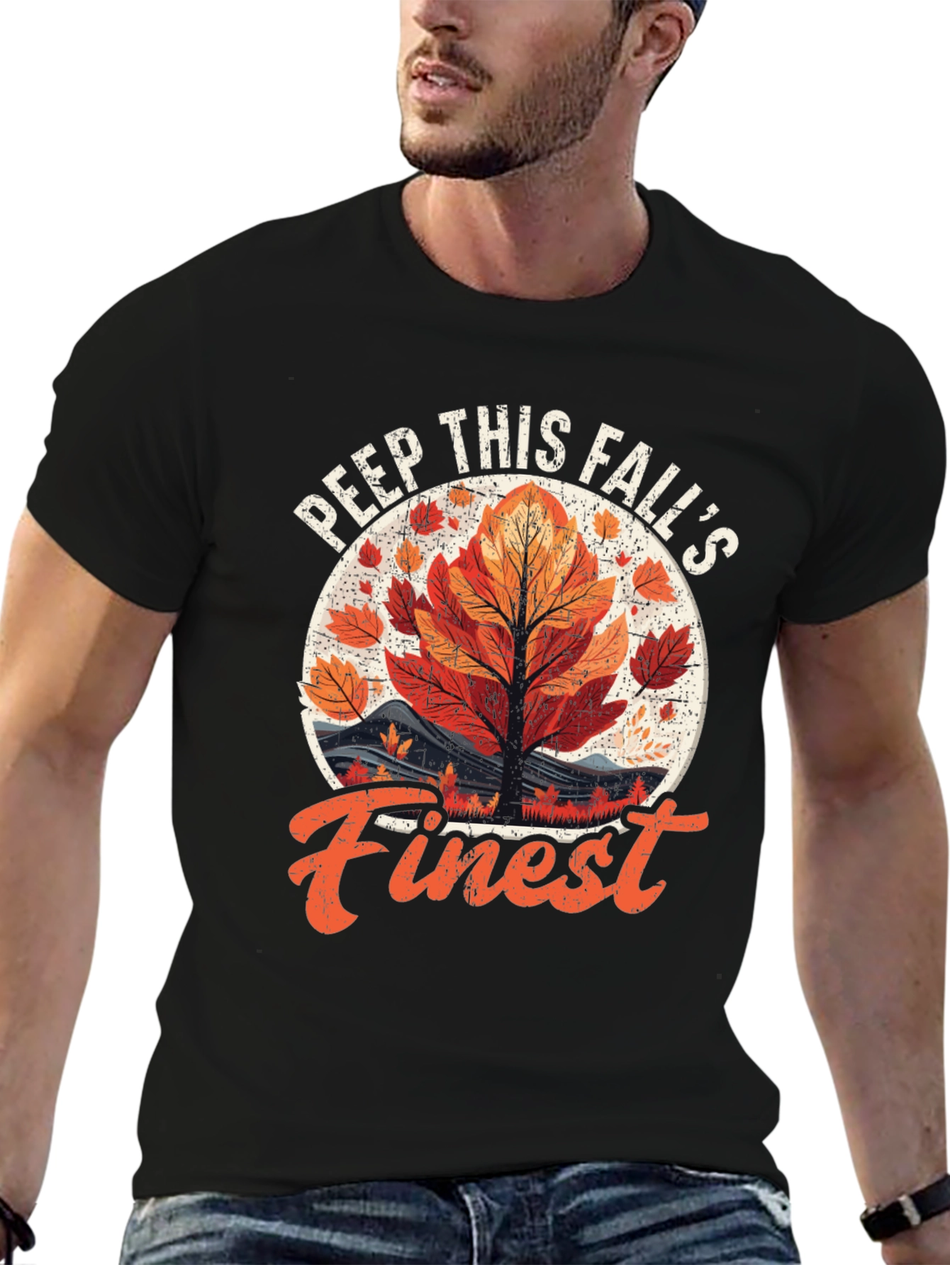 Peep This Falls Finest Black Graphic Tee