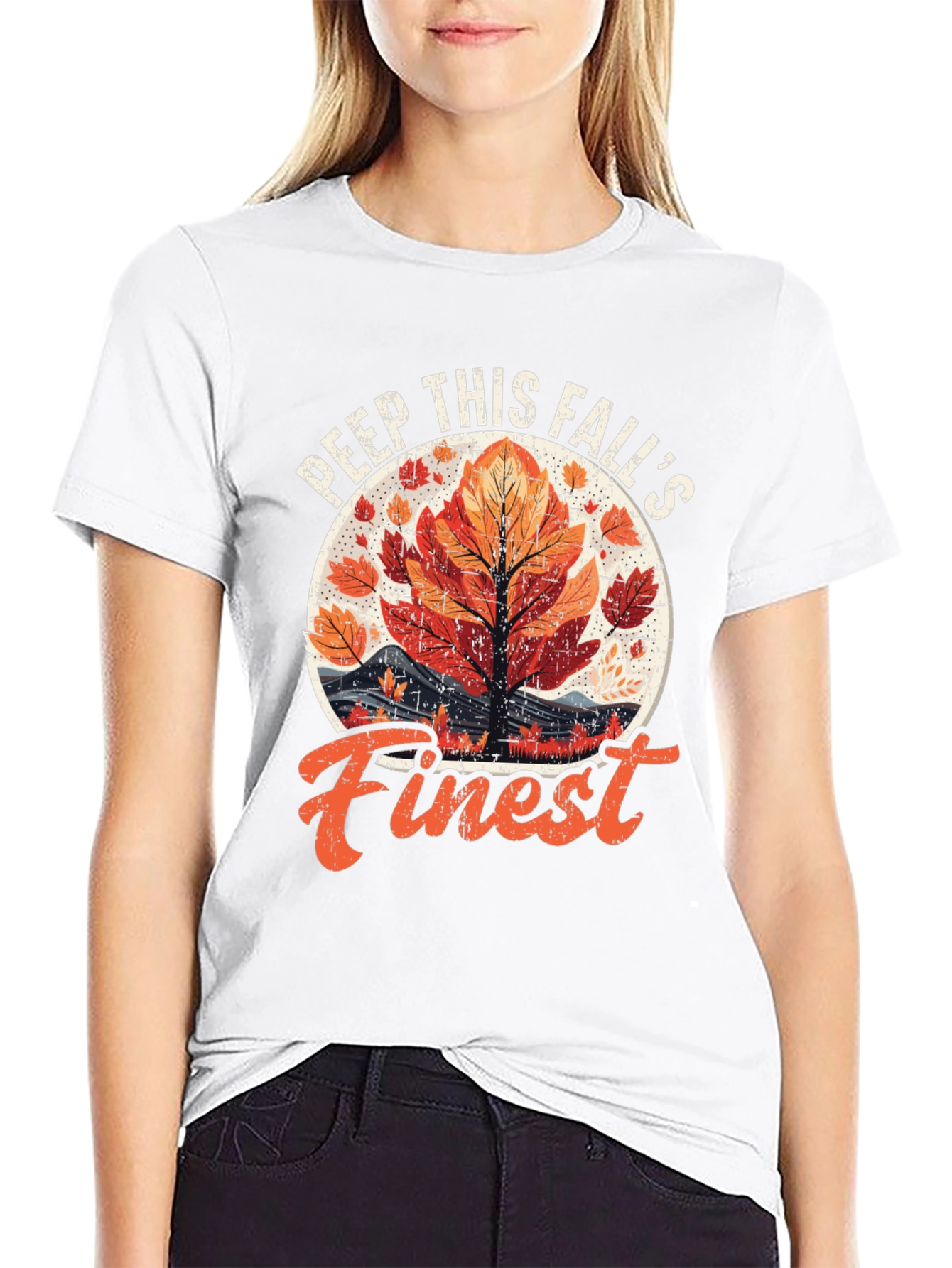 Peep This Falls Finest Black Graphic Tee