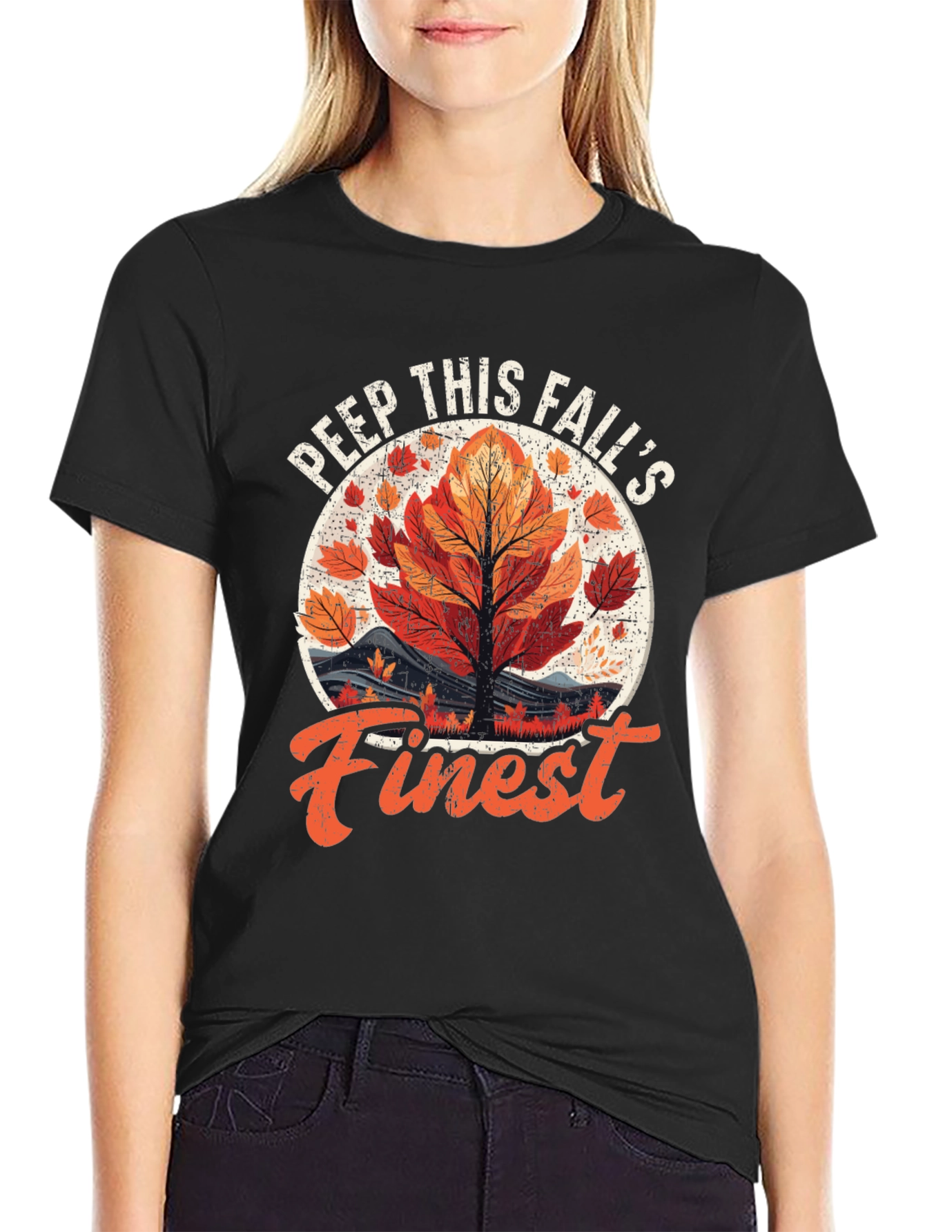 Peep This Falls Finest Black Graphic Tee