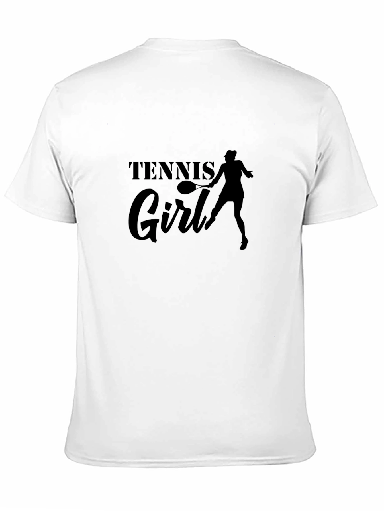 Tennis Girl Black Graphic Tee