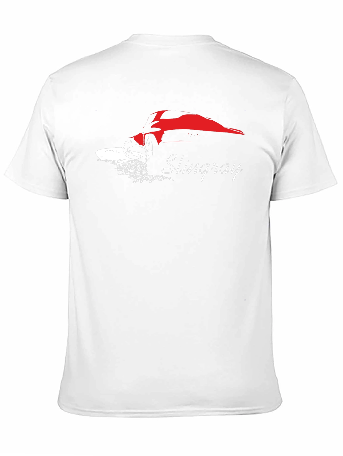 Stingray Graphic T-Shirt - Black Cotton Car Tee