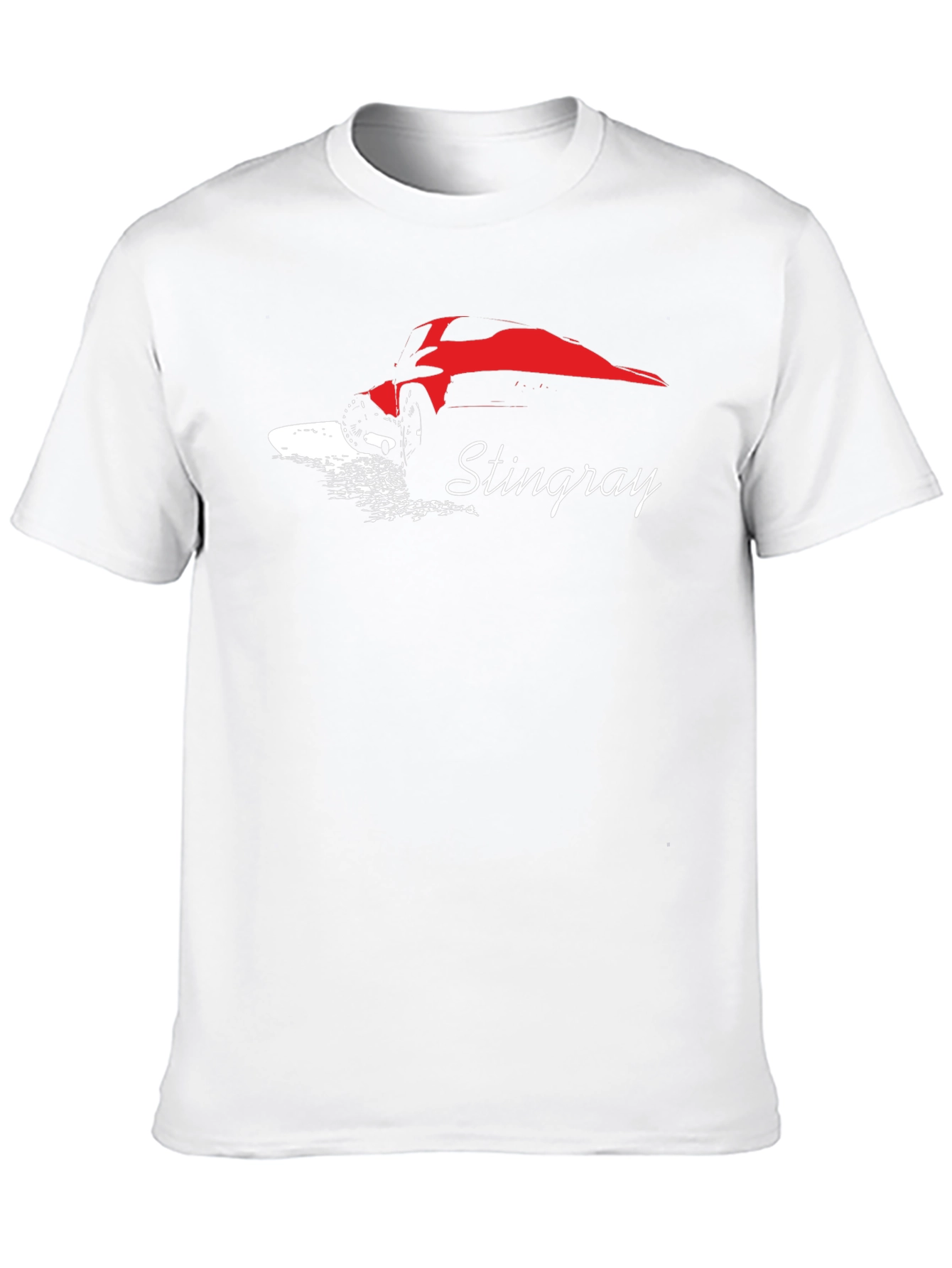 Stingray Graphic T-Shirt - Black Cotton Car Tee