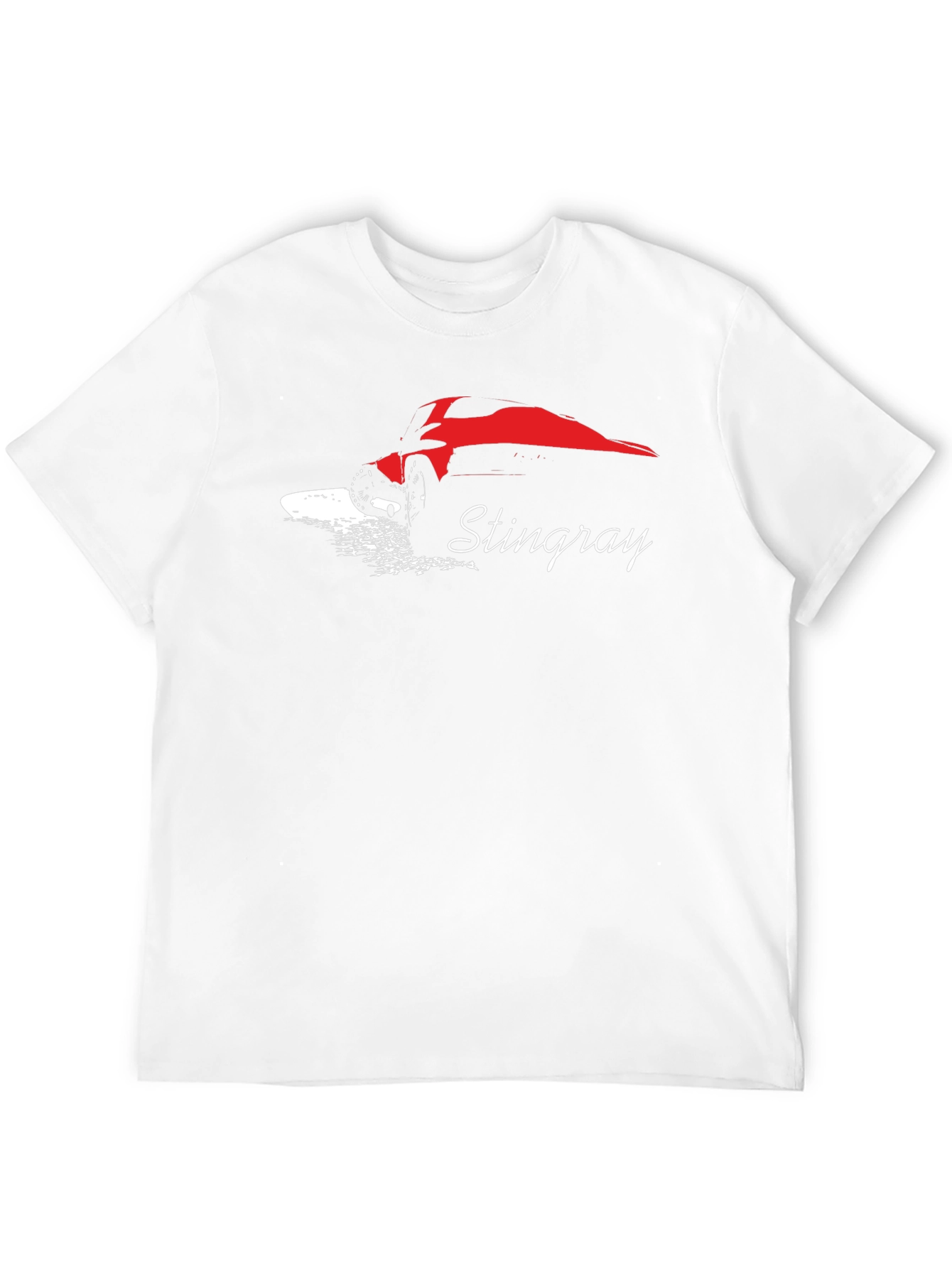 Stingray Graphic T-Shirt - Black Cotton Car Tee