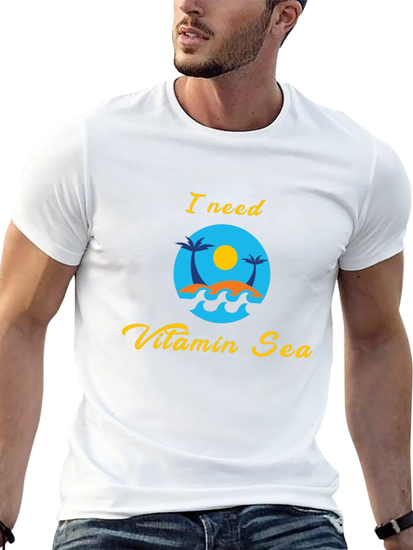 Vitamin Sea Graphic Tee - Relaxing Beach Vibes T-Shirt