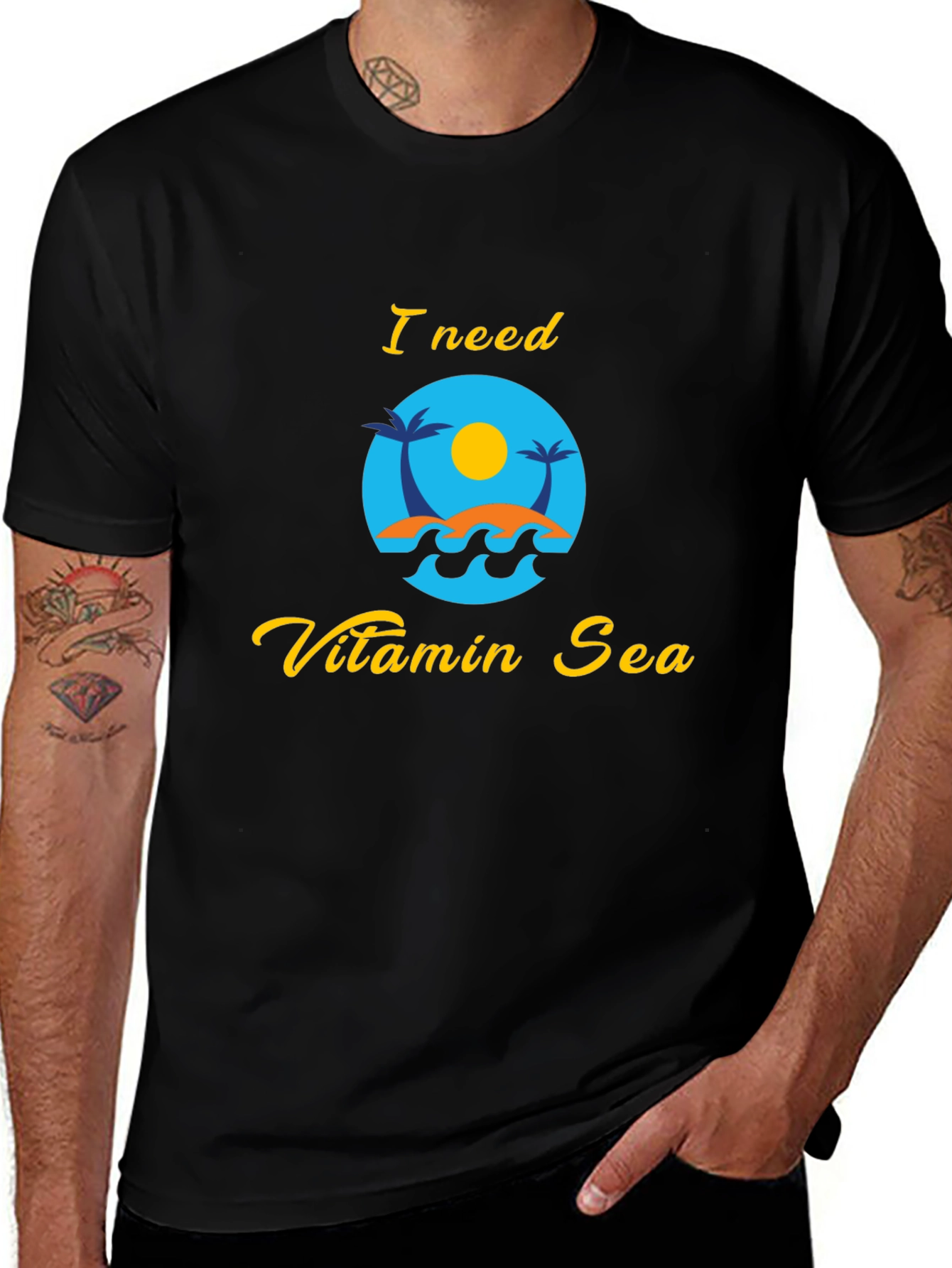 Vitamin Sea Graphic Tee - Relaxing Beach Vibes T-Shirt