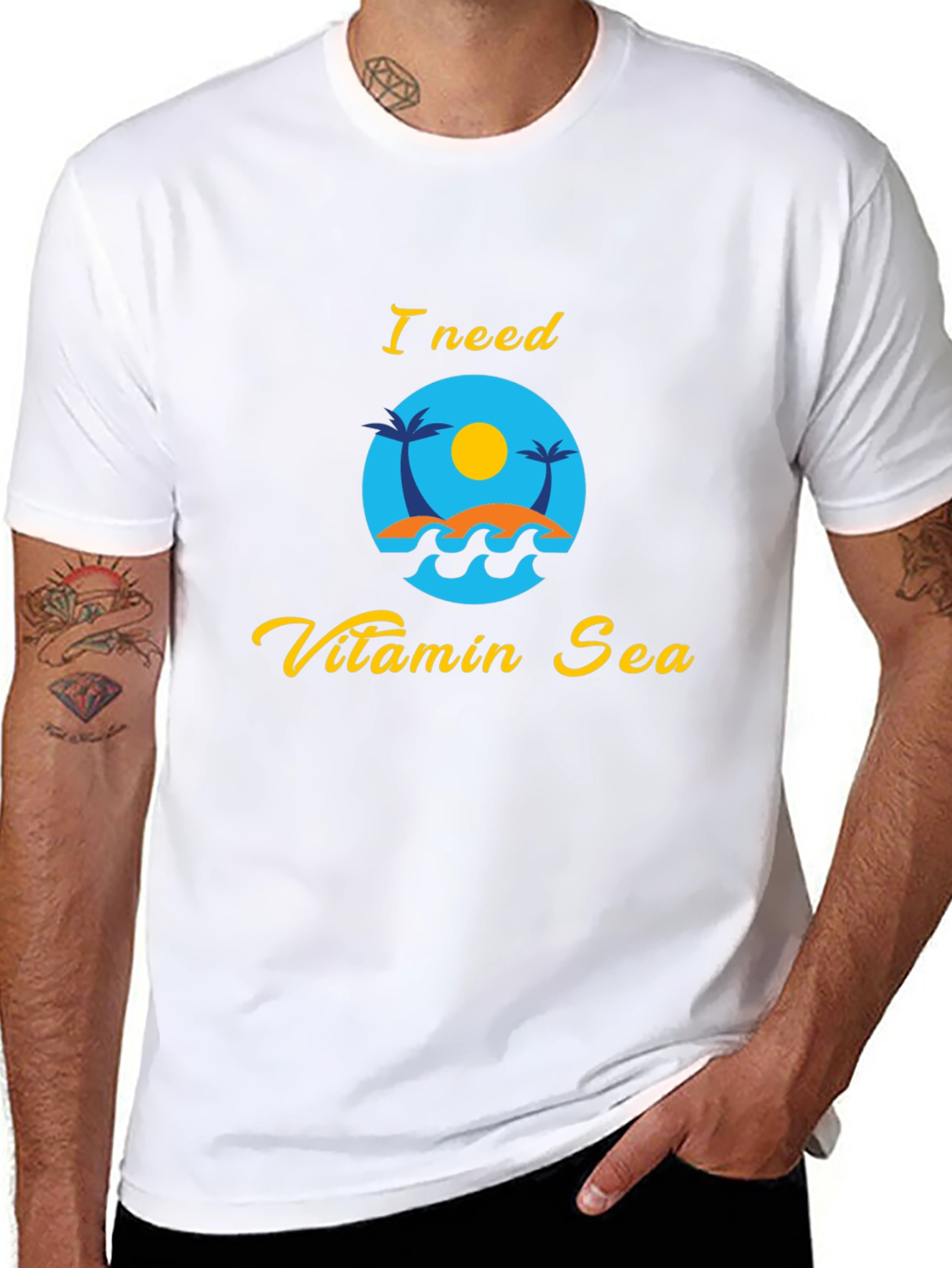 Vitamin Sea Graphic Tee - Relaxing Beach Vibes T-Shirt
