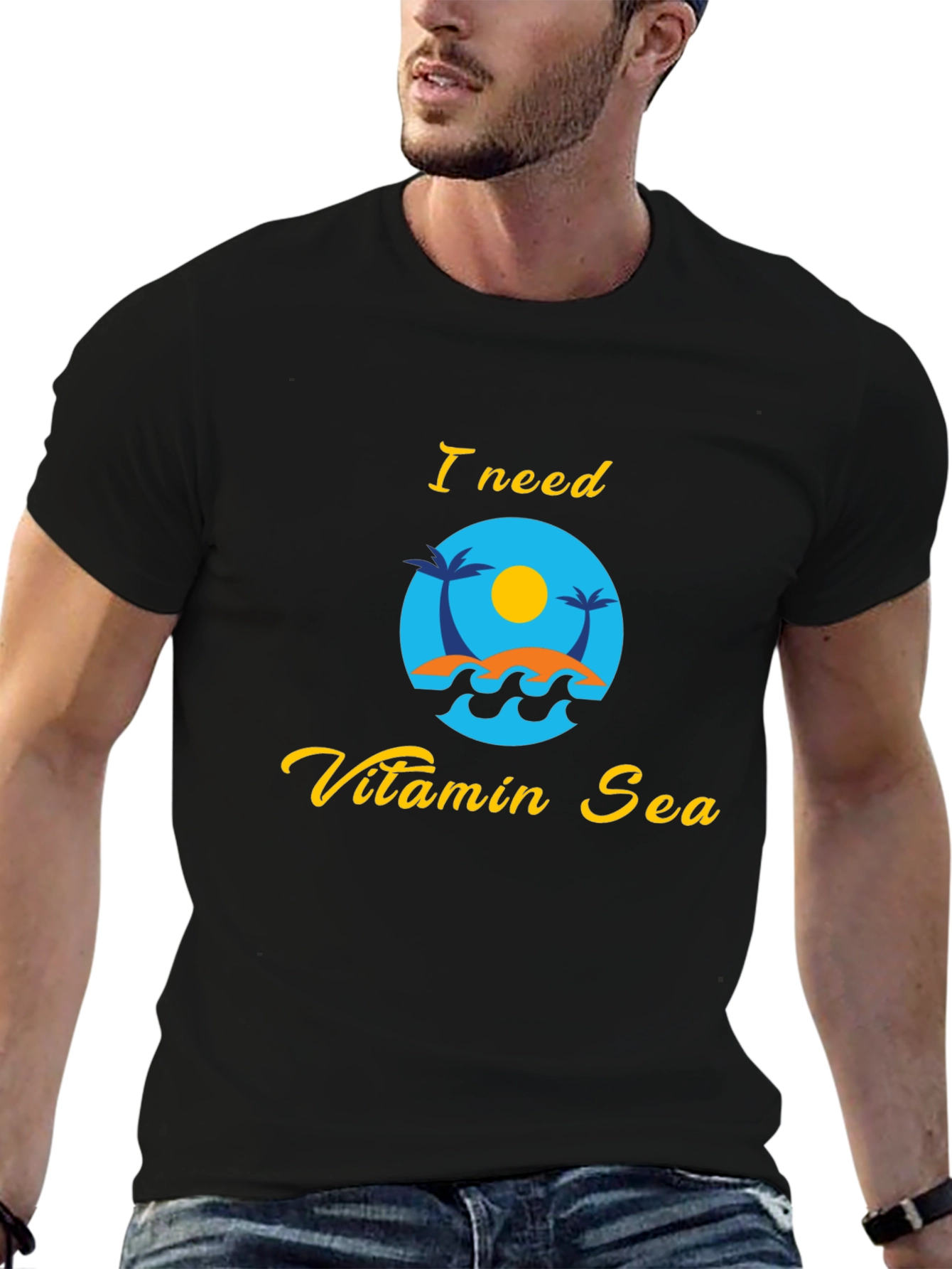 Vitamin Sea Graphic Tee - Relaxing Beach Vibes T-Shirt