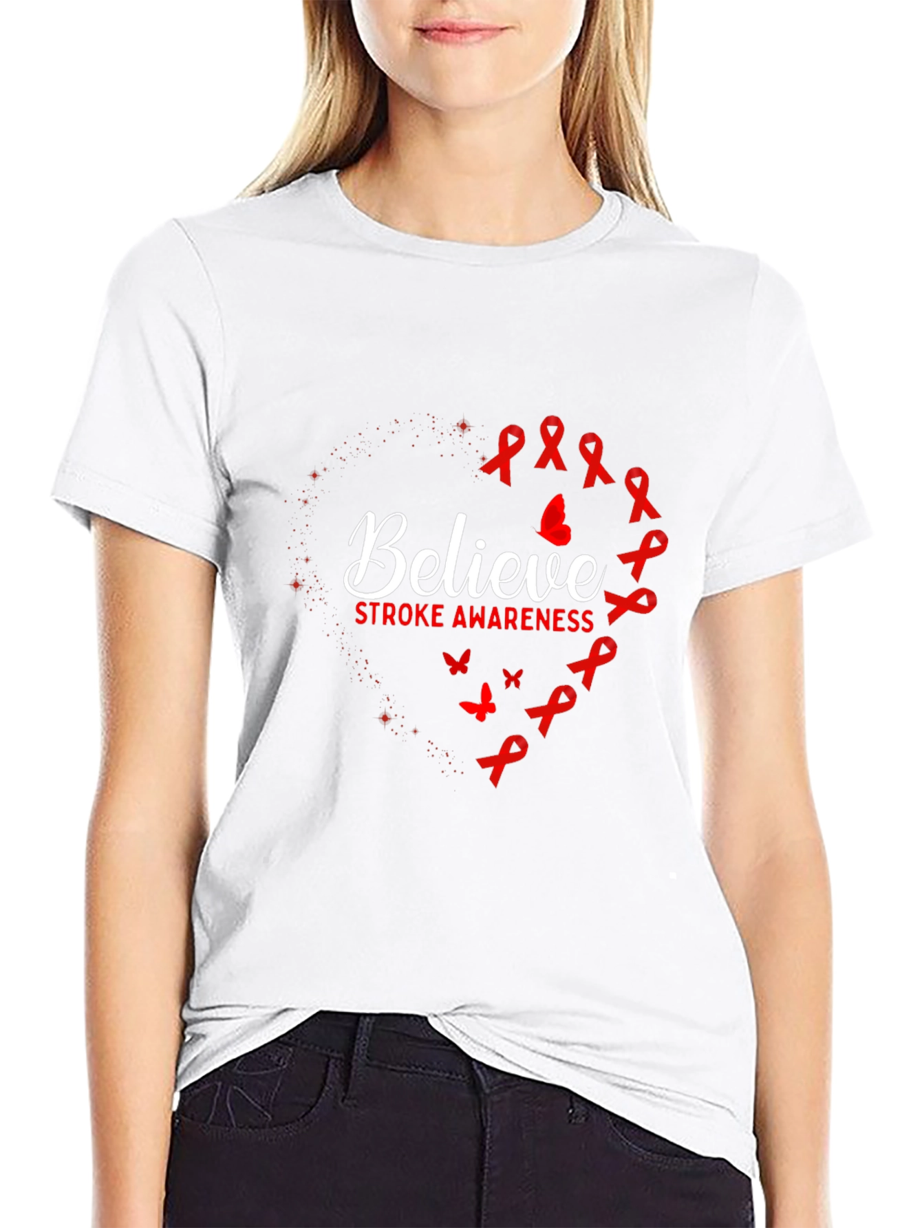 Believe Stroke Awareness Graphic T-Shirt