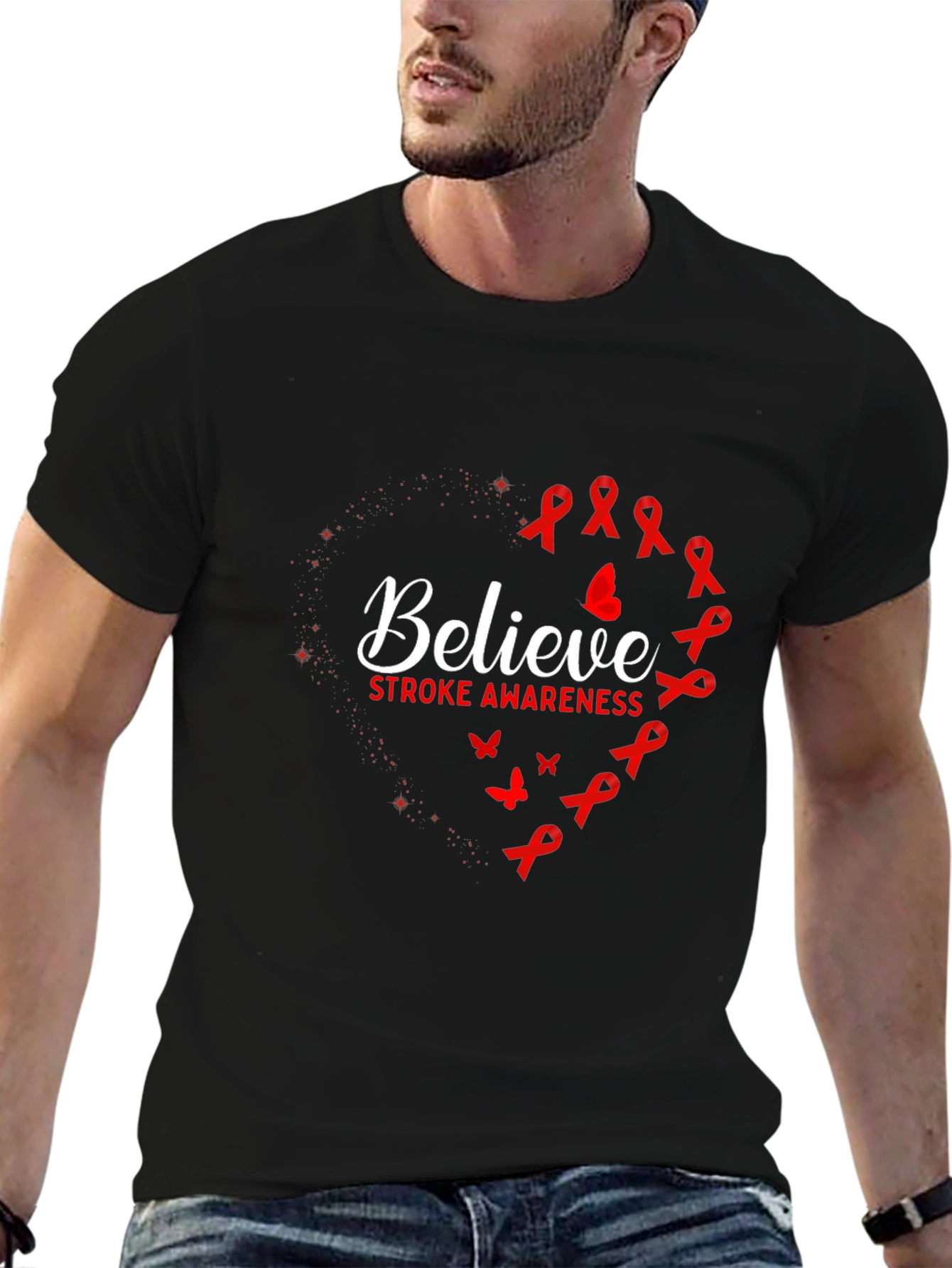 Believe Stroke Awareness Graphic T-Shirt