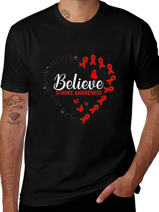 Believe Stroke Awareness Graphic T-Shirt