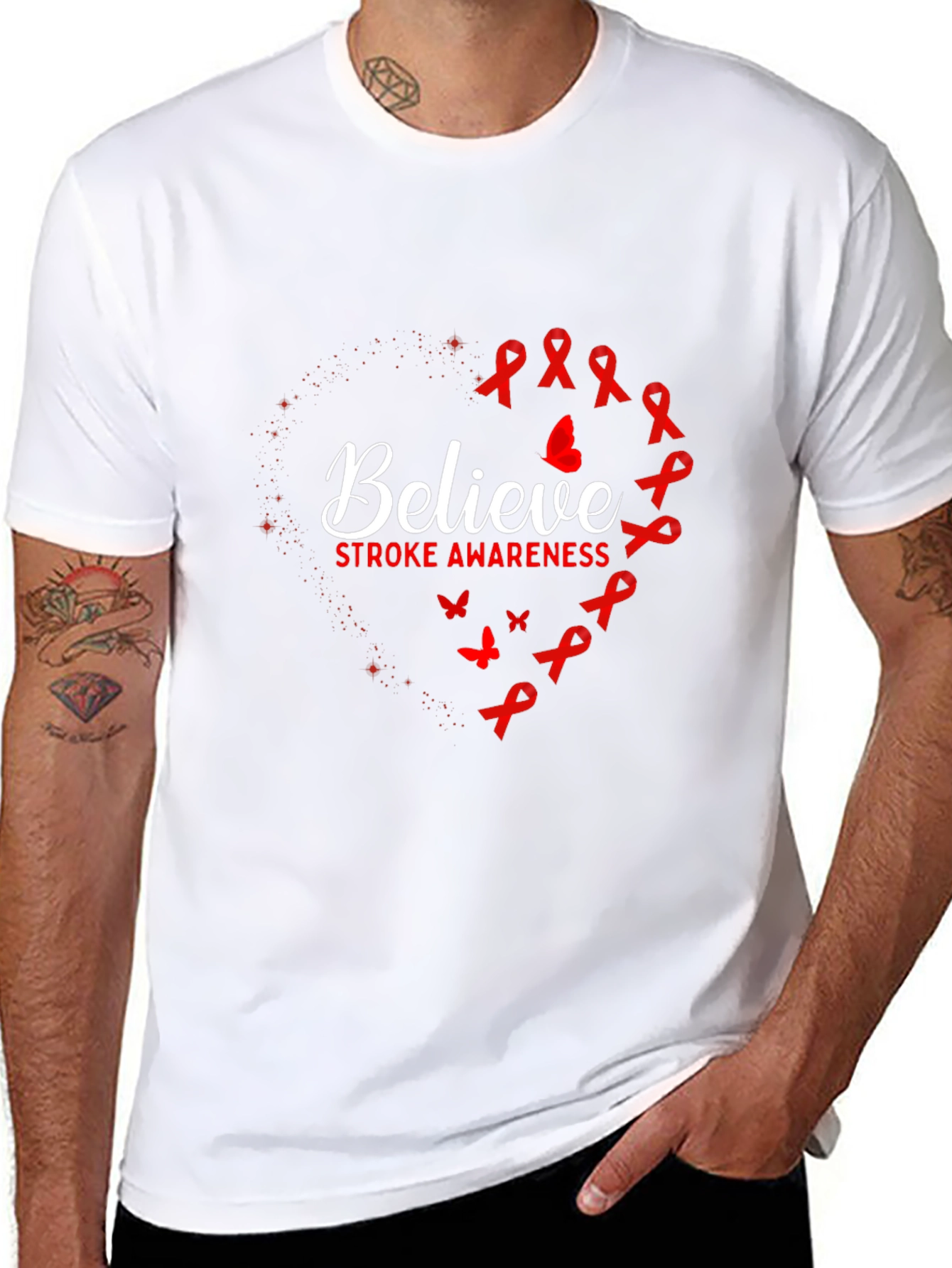 Believe Stroke Awareness Graphic T-Shirt