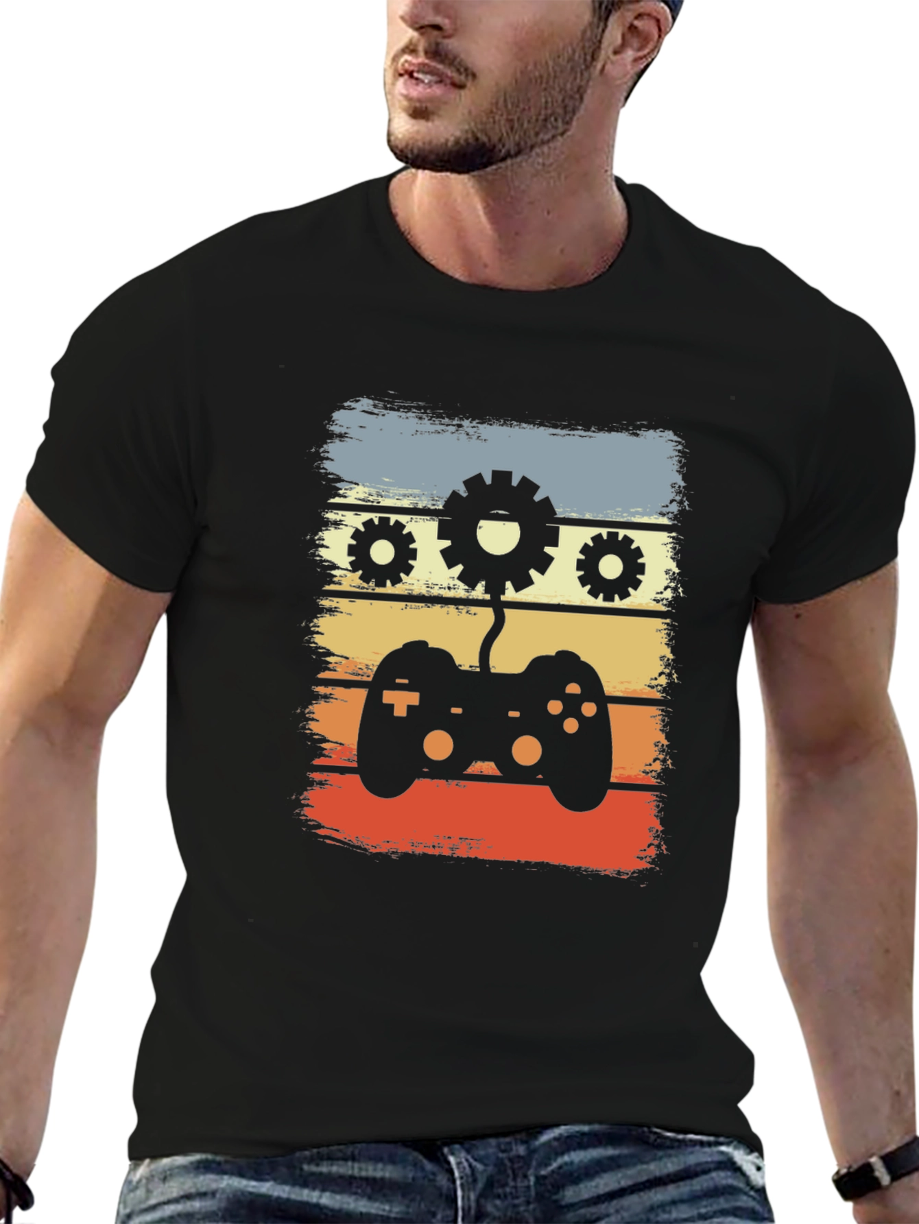 Retro Gamer T-Shirt - Gear Controller Design