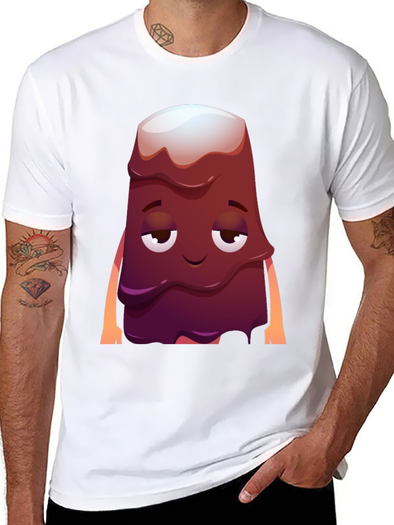 Cartoon Dessert T-Shirt - Novelty Graphic Tee