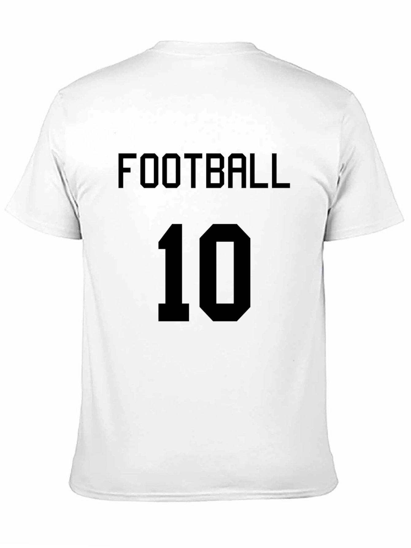 Football 10 Black Graphic Tee
