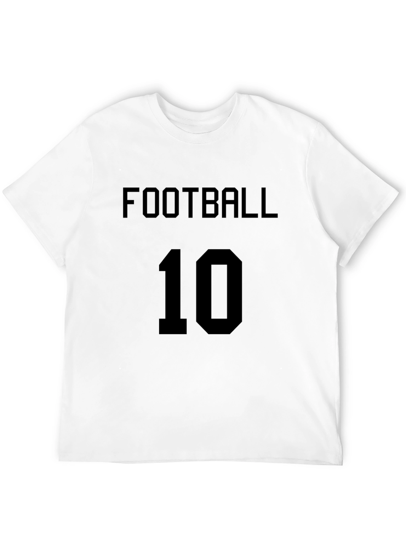 Football 10 Black Graphic Tee