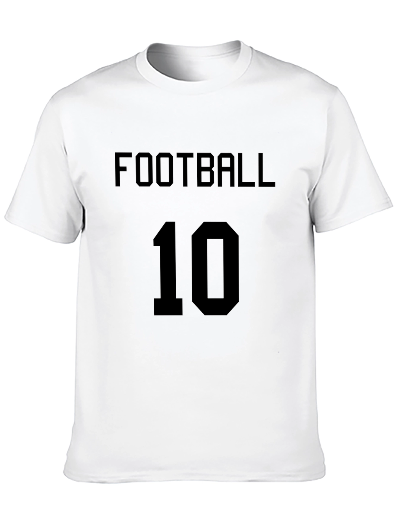 Football 10 Black Graphic Tee